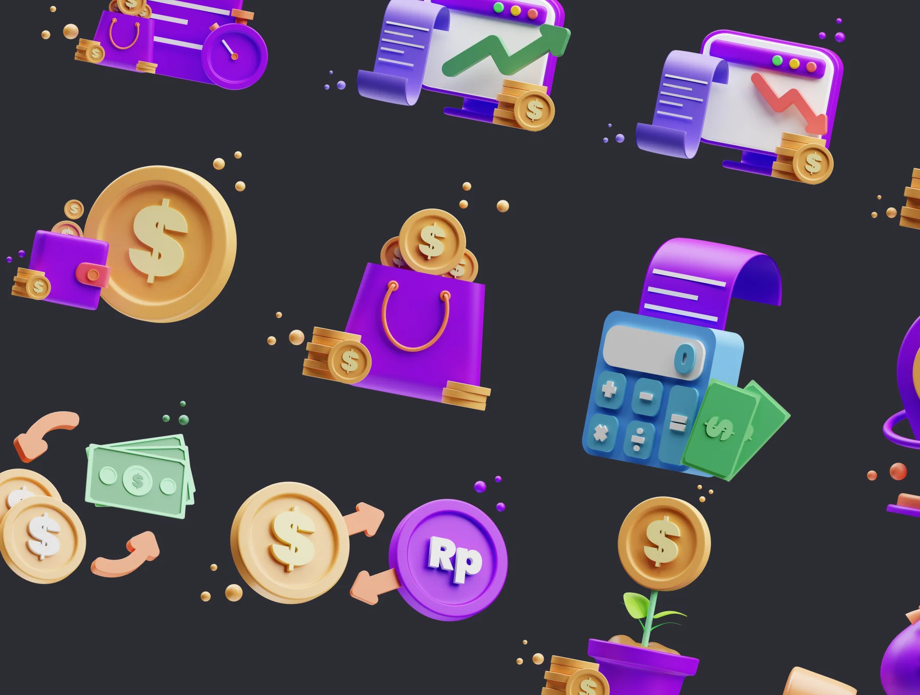 Finance 3D Illustration 6