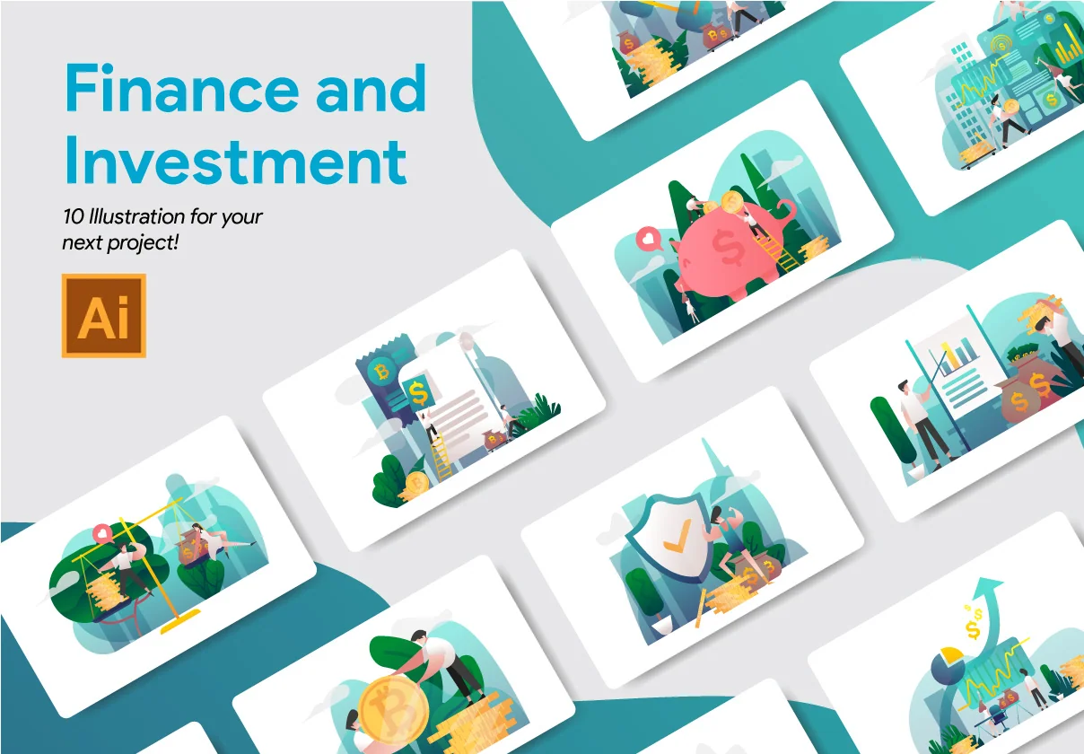 Finance and Investment Illustration Vol 1