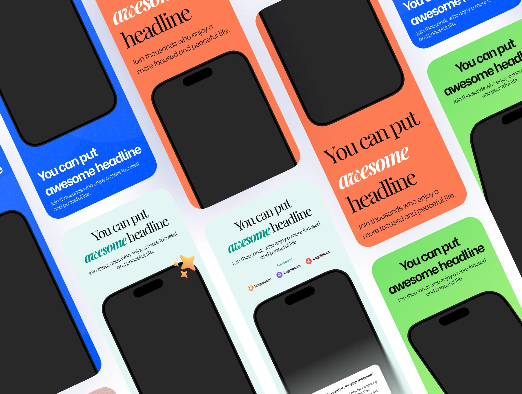 Finance App Premium Screenshots Template 3