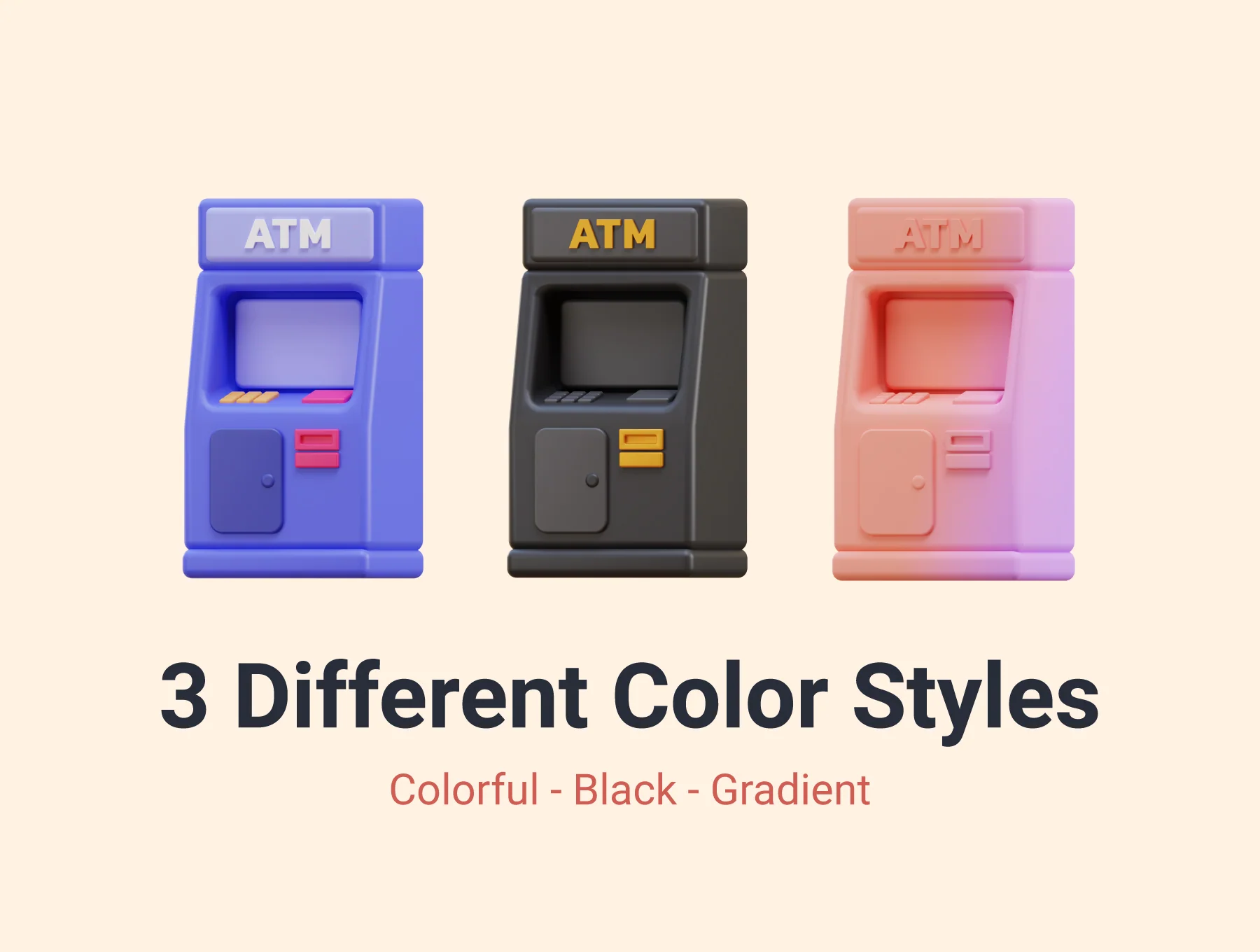 Finance & Crypto 3D Icon Pack 3