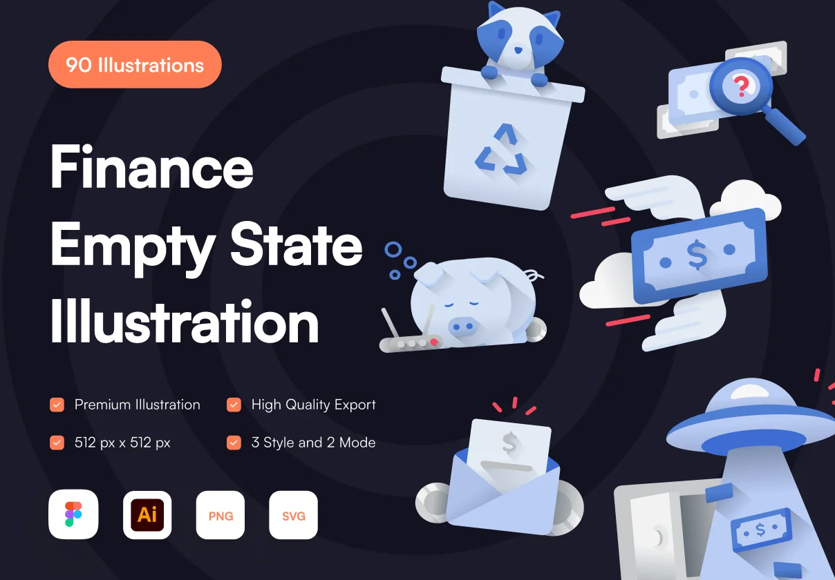 Finance Empty State Illustration