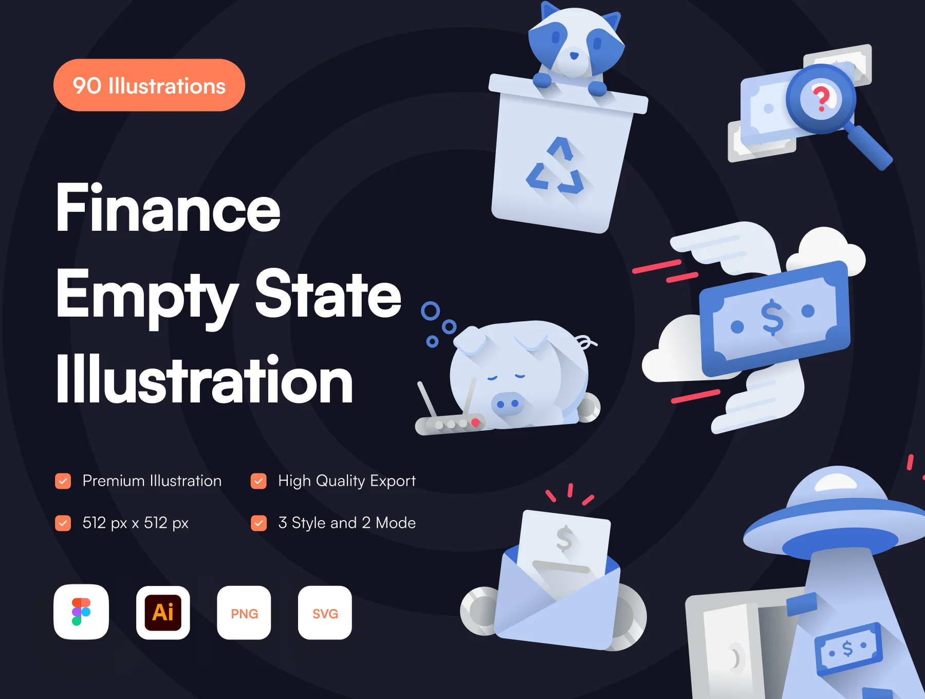 Finance Empty State Illustration