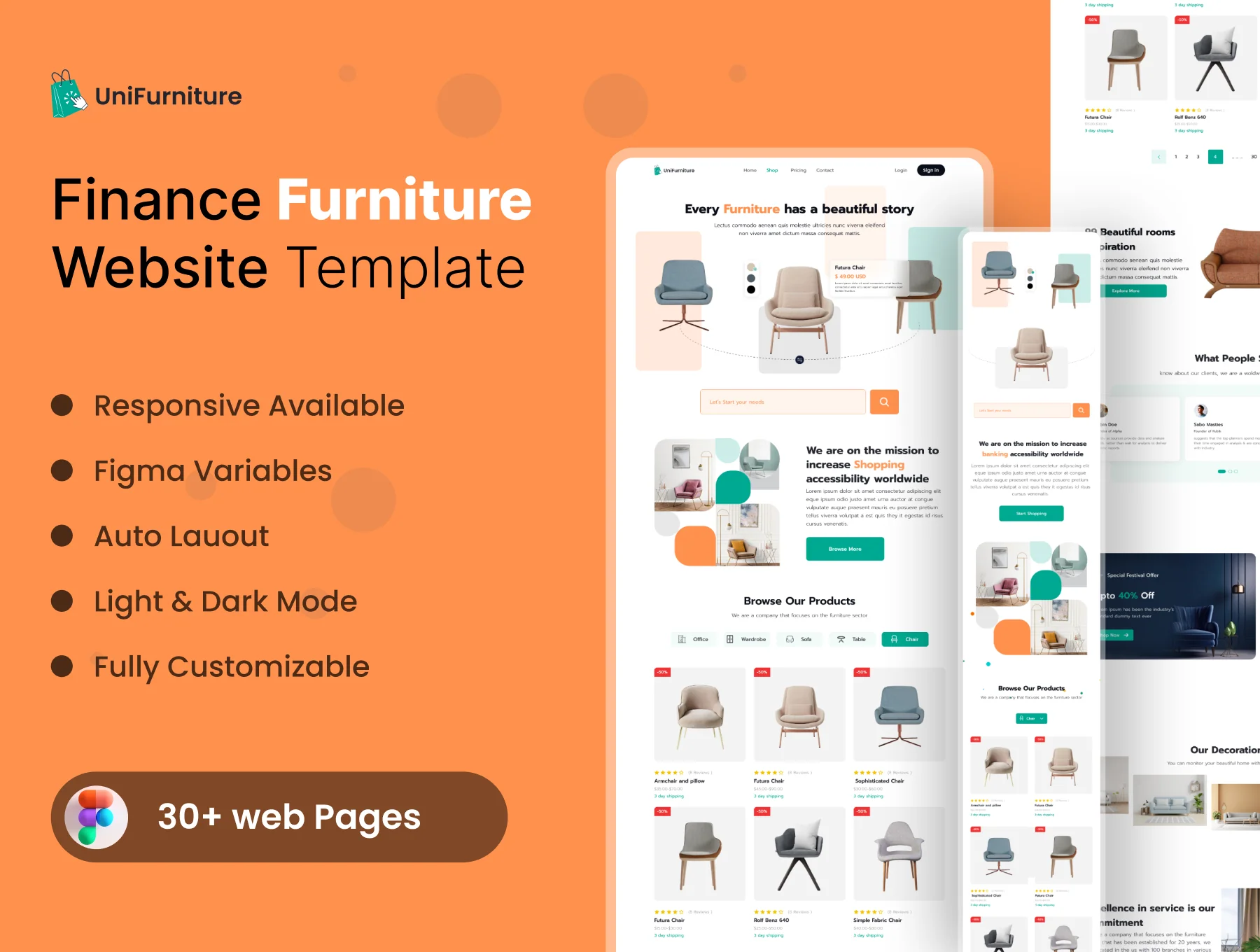 Finance & Furniture Web UI KIT