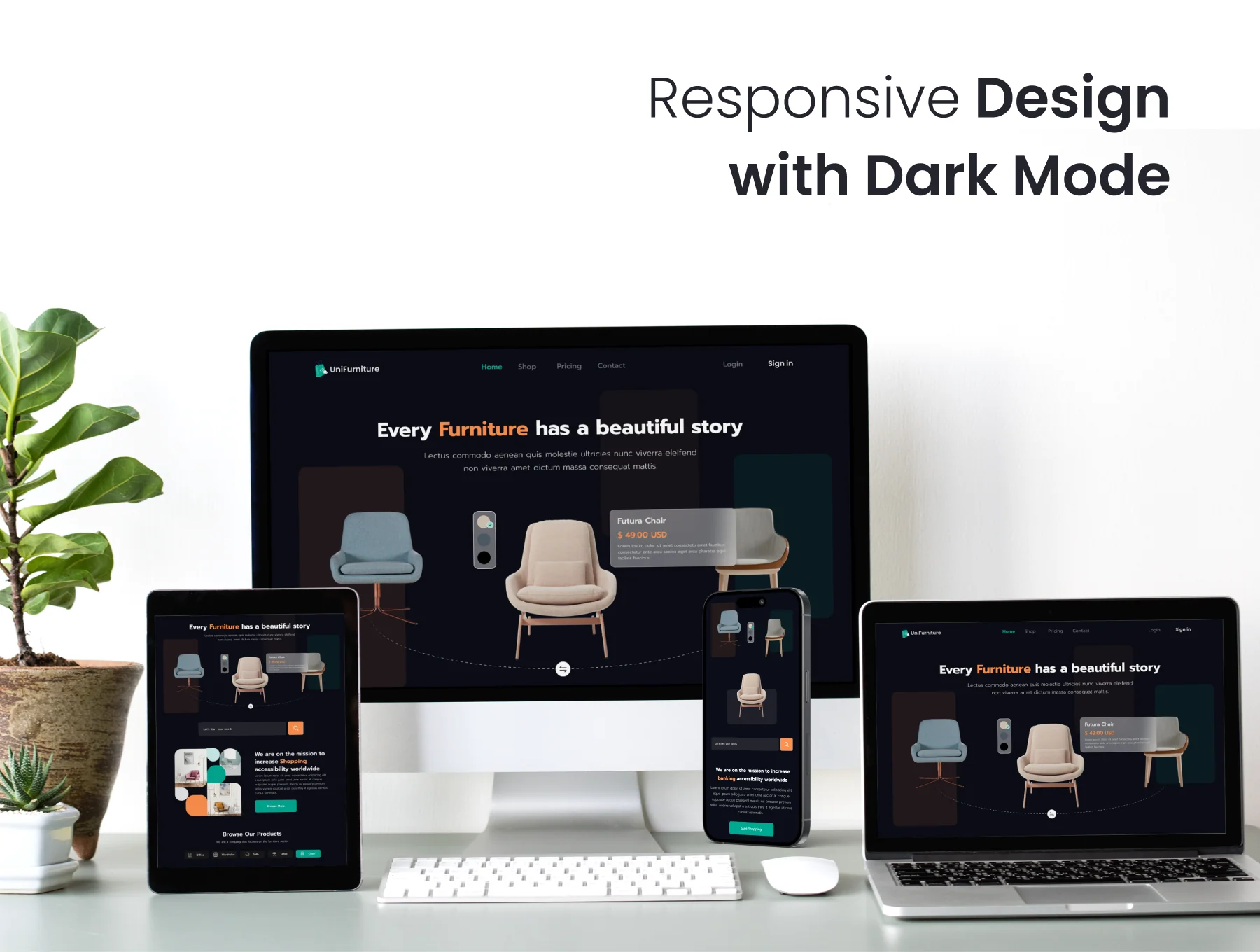 Finance & Furniture Web UI KIT 6