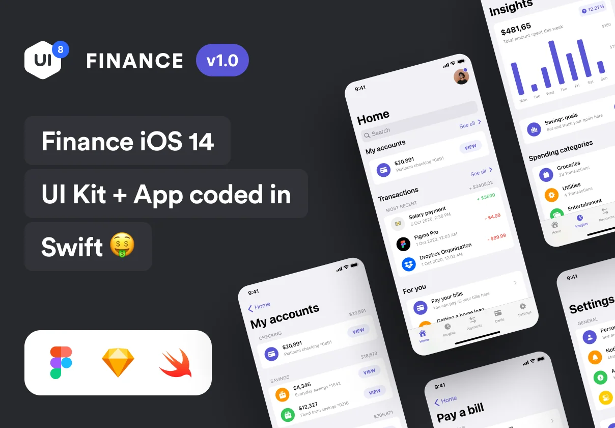 Swift Finance: iOS 14 App Kit