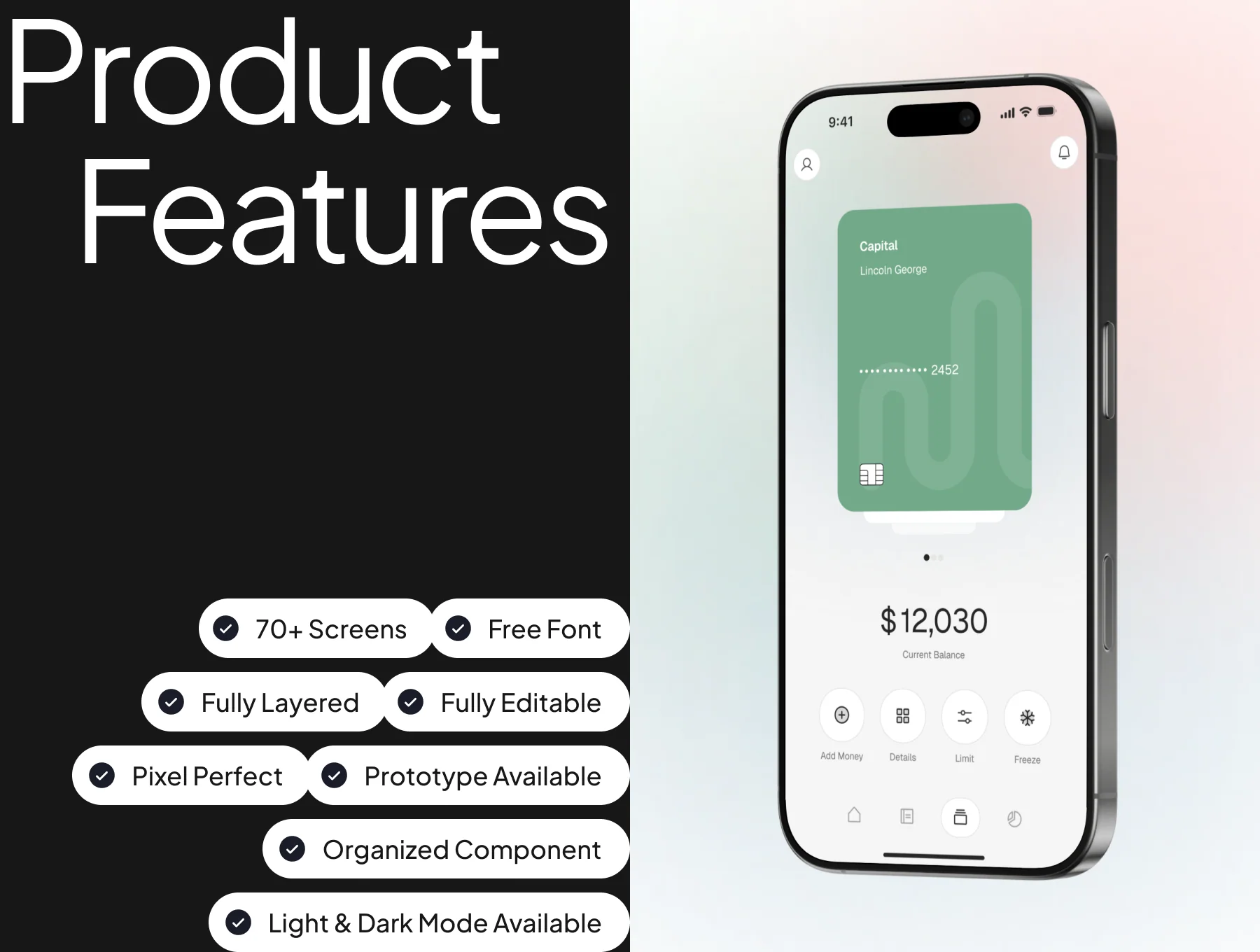 Finance Management Mobile App UI Kit