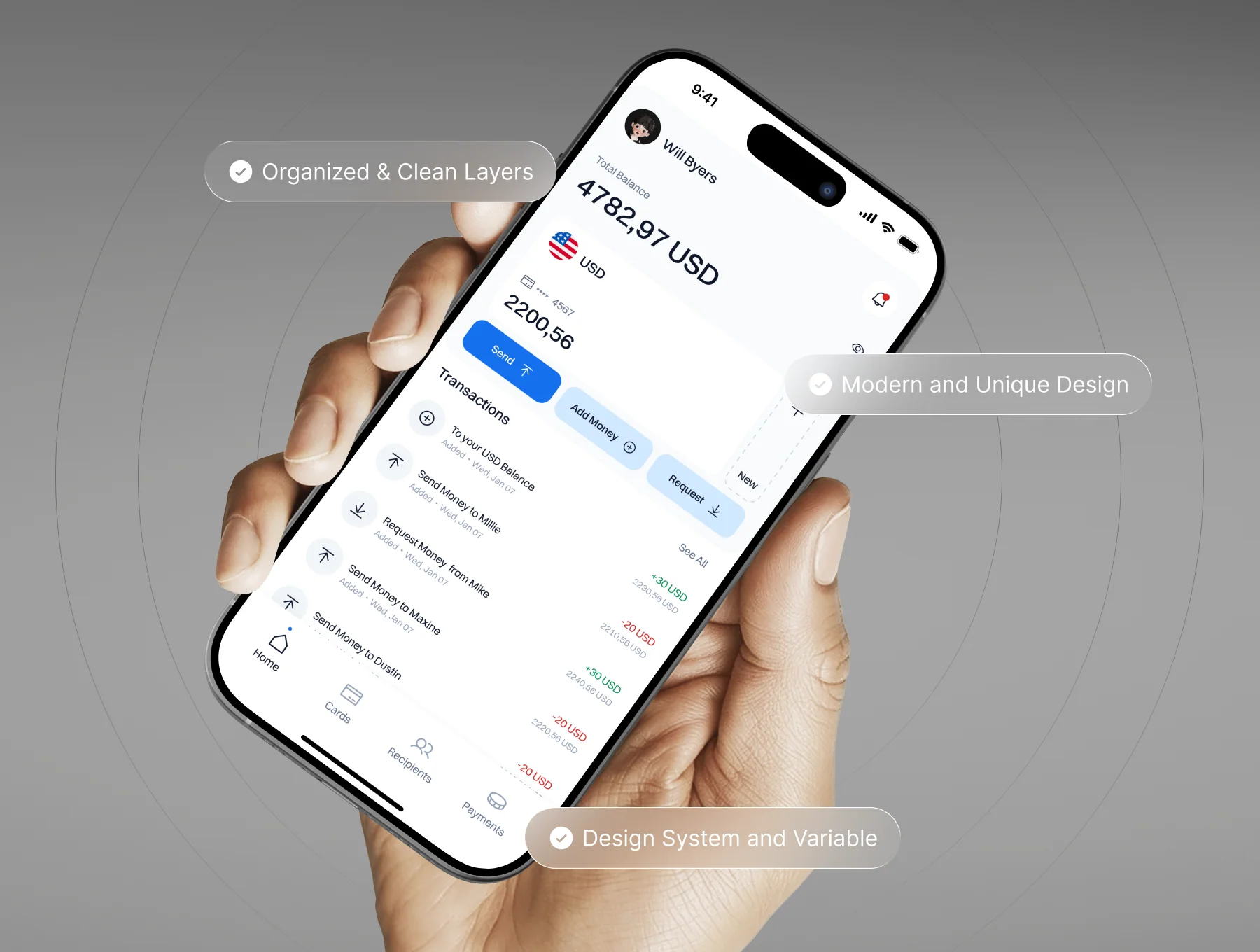 Finance & Mobile Banking App UI Kit 6