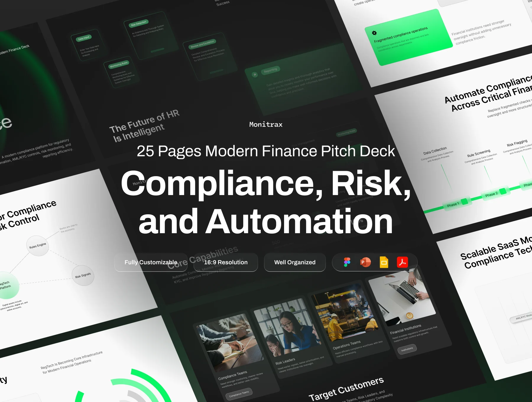 Finance Modern Pitch Deck - Monitrax