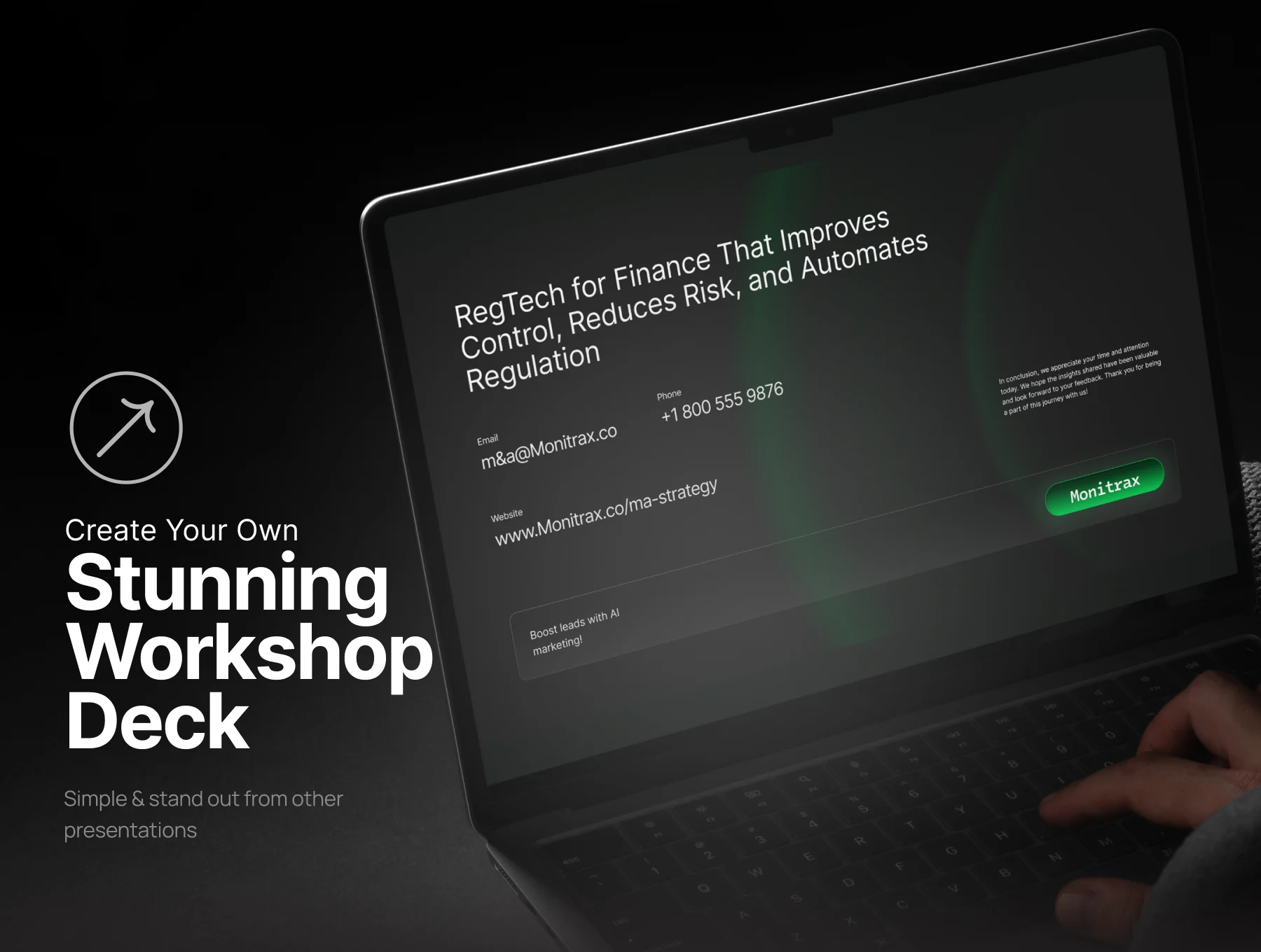 Finance Modern Pitch Deck - Monitrax 6