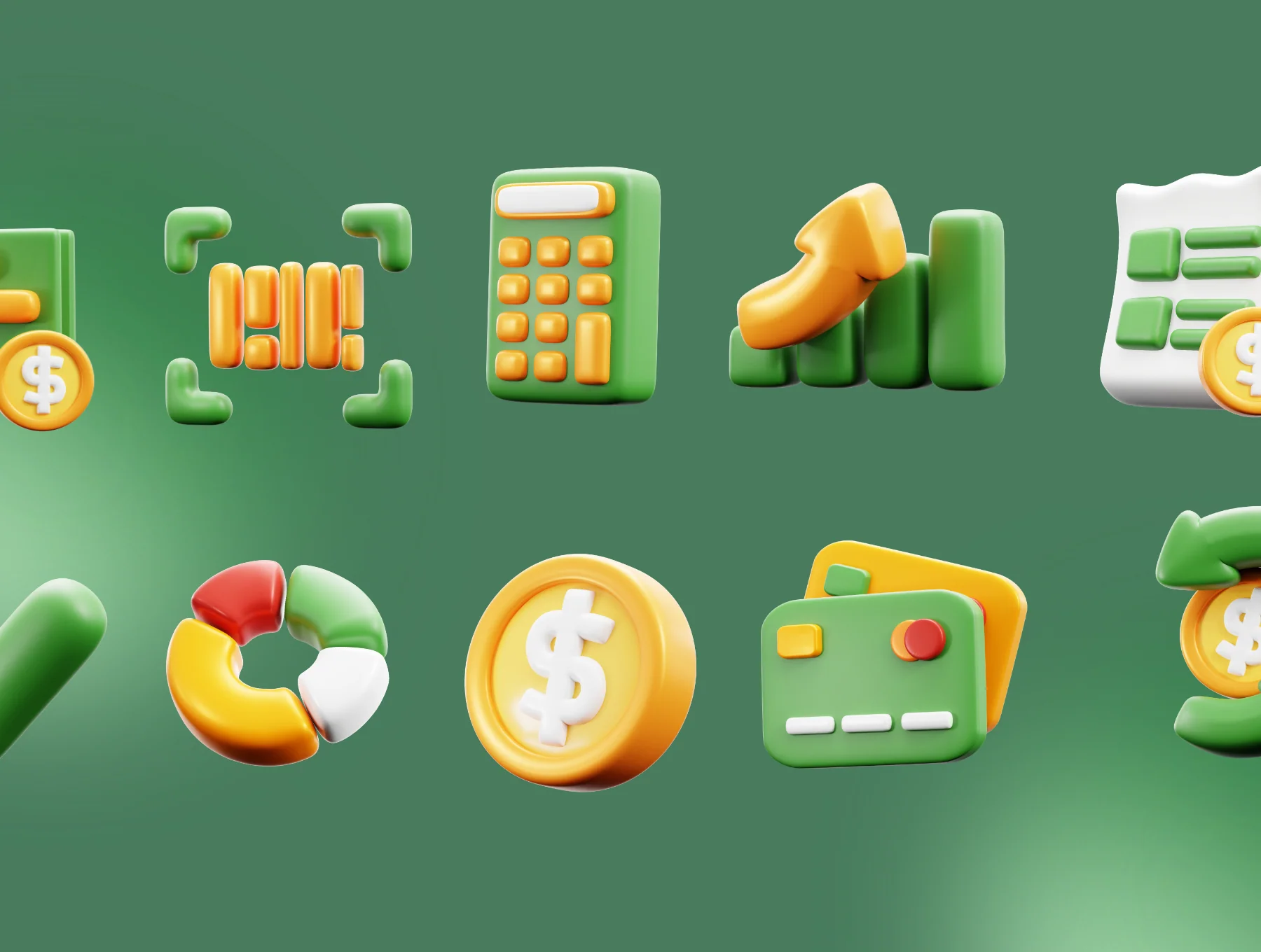 Finance & Money 3D Icon Pack 5