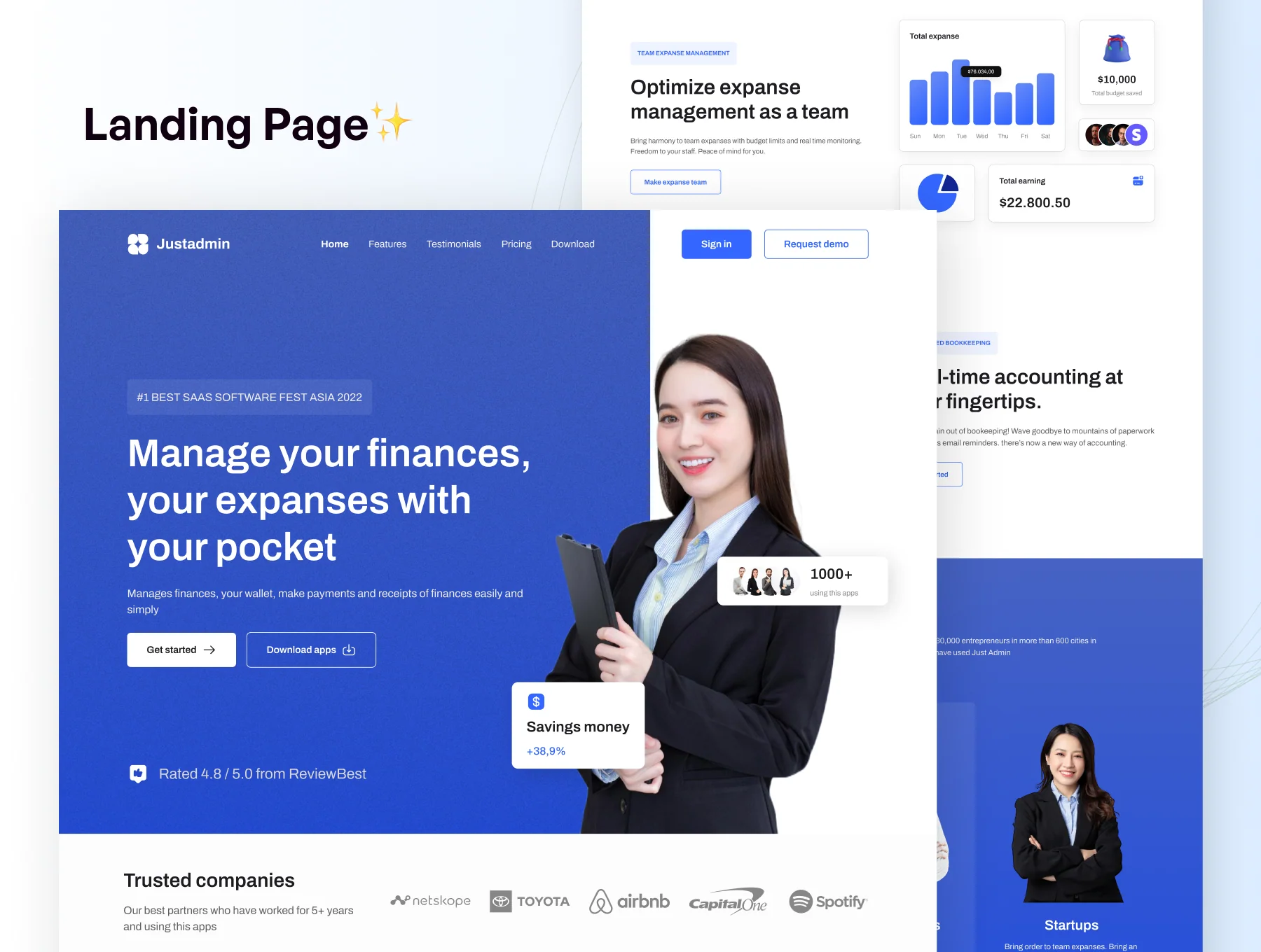 Finance SaaS Landing Page 6