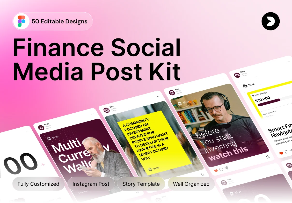 Finance Social Media Post Kit