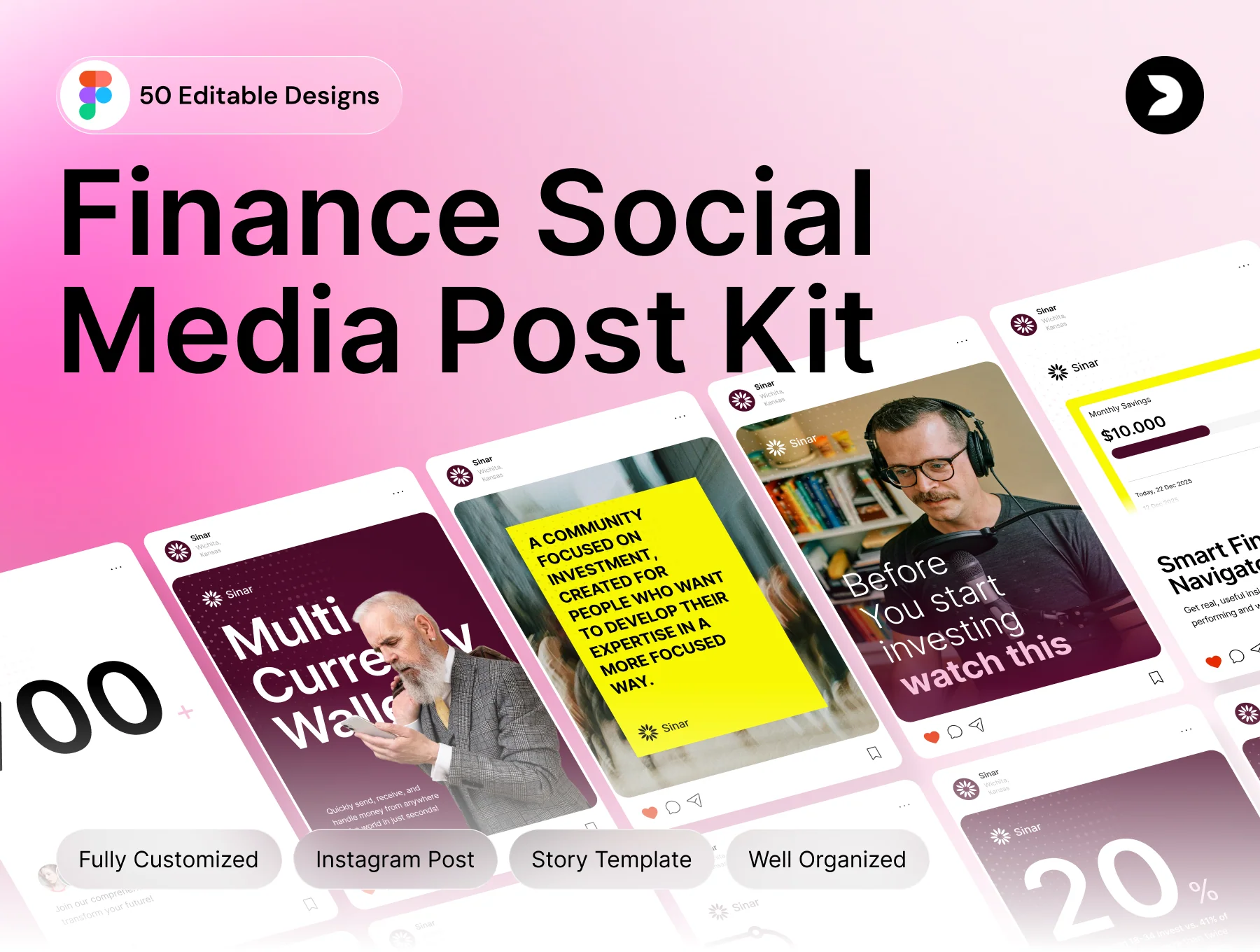Finance Social Media Post Kit