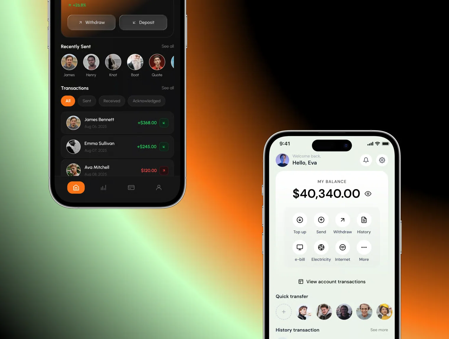 Finance UI Kit — Fintech & Wallet Screens 5