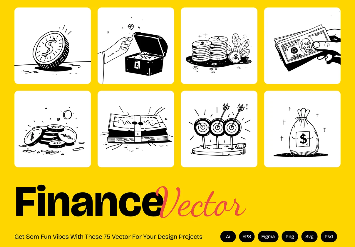 Modern Fintech Illustrations for Banking & Investment Apps