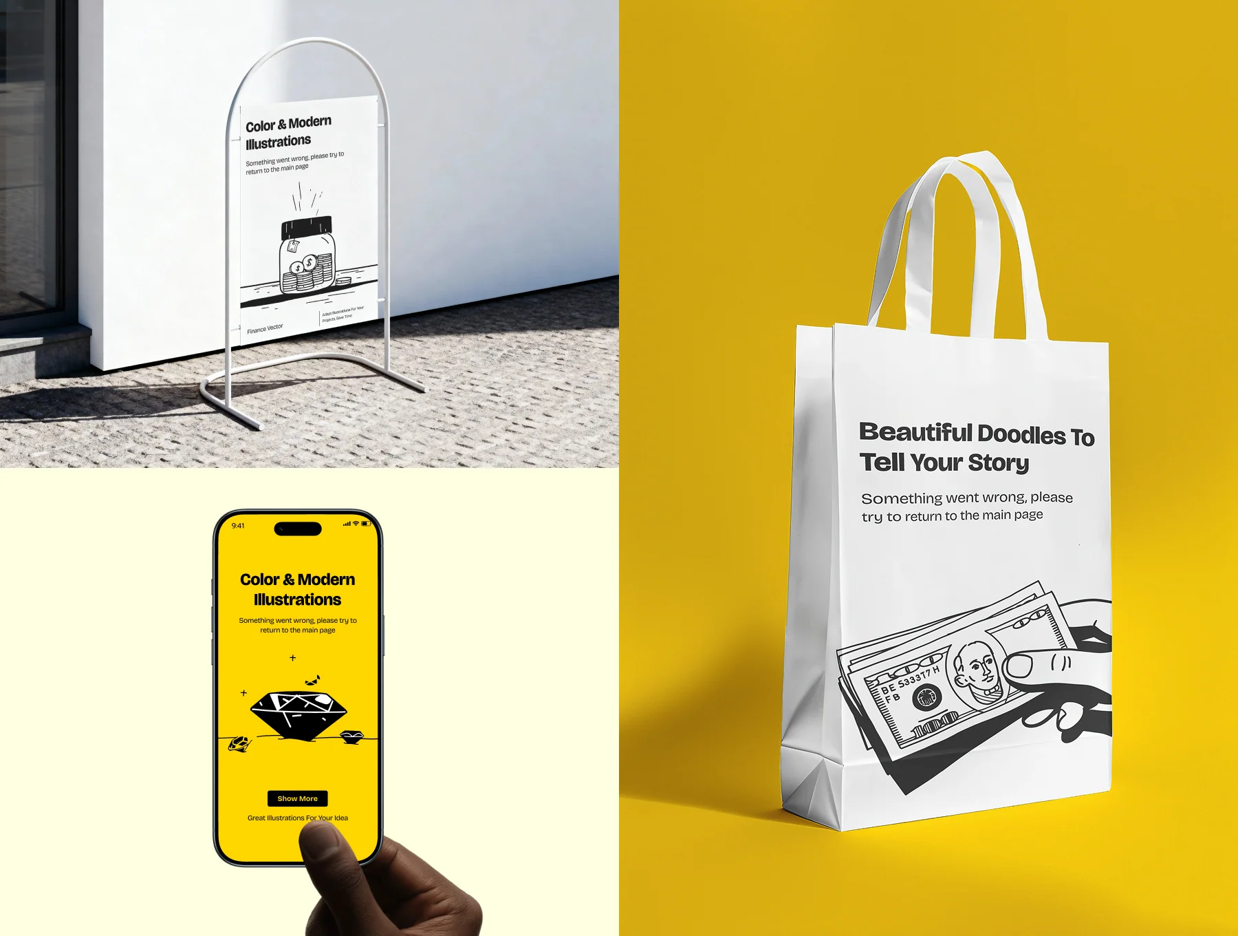 Modern Fintech Illustrations for Banking & Investment Apps 3