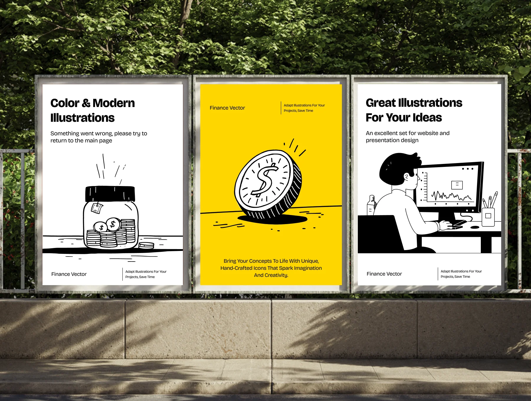 Modern Fintech Illustrations for Banking & Investment Apps 4