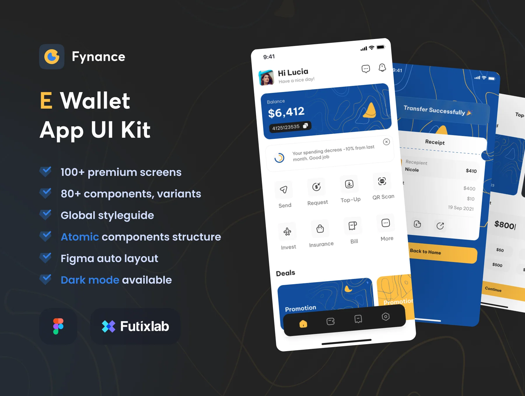 Fynance - Wallet App UI KIT