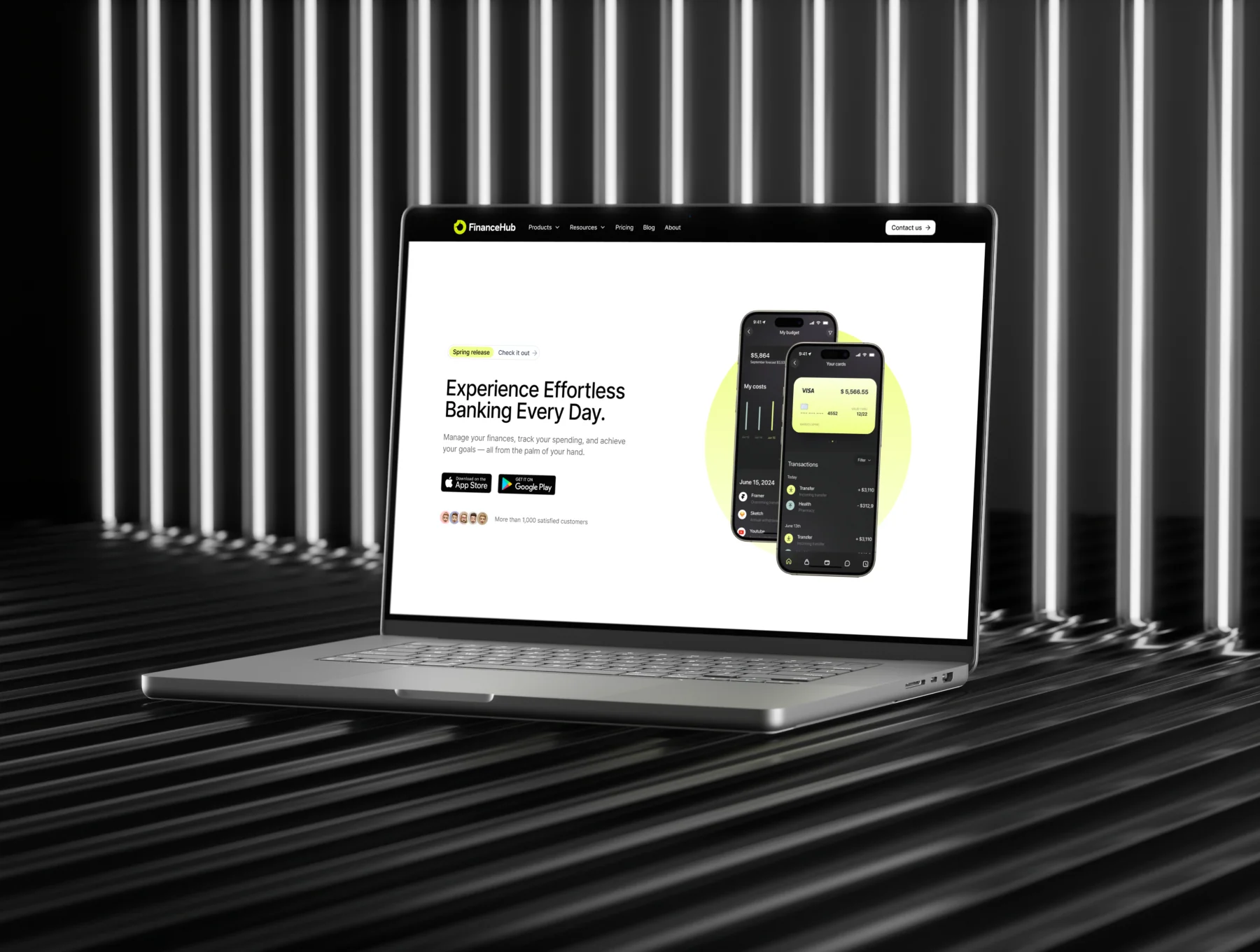 FinanceHub - Framer Template