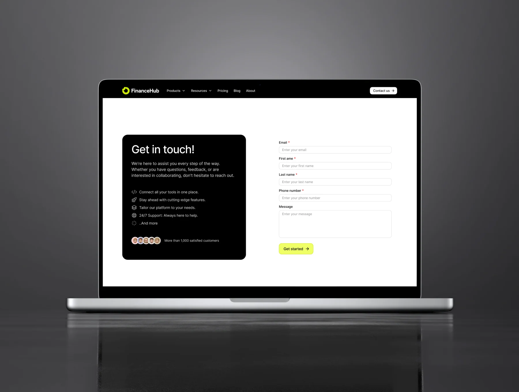 FinanceHub - Framer Template 4