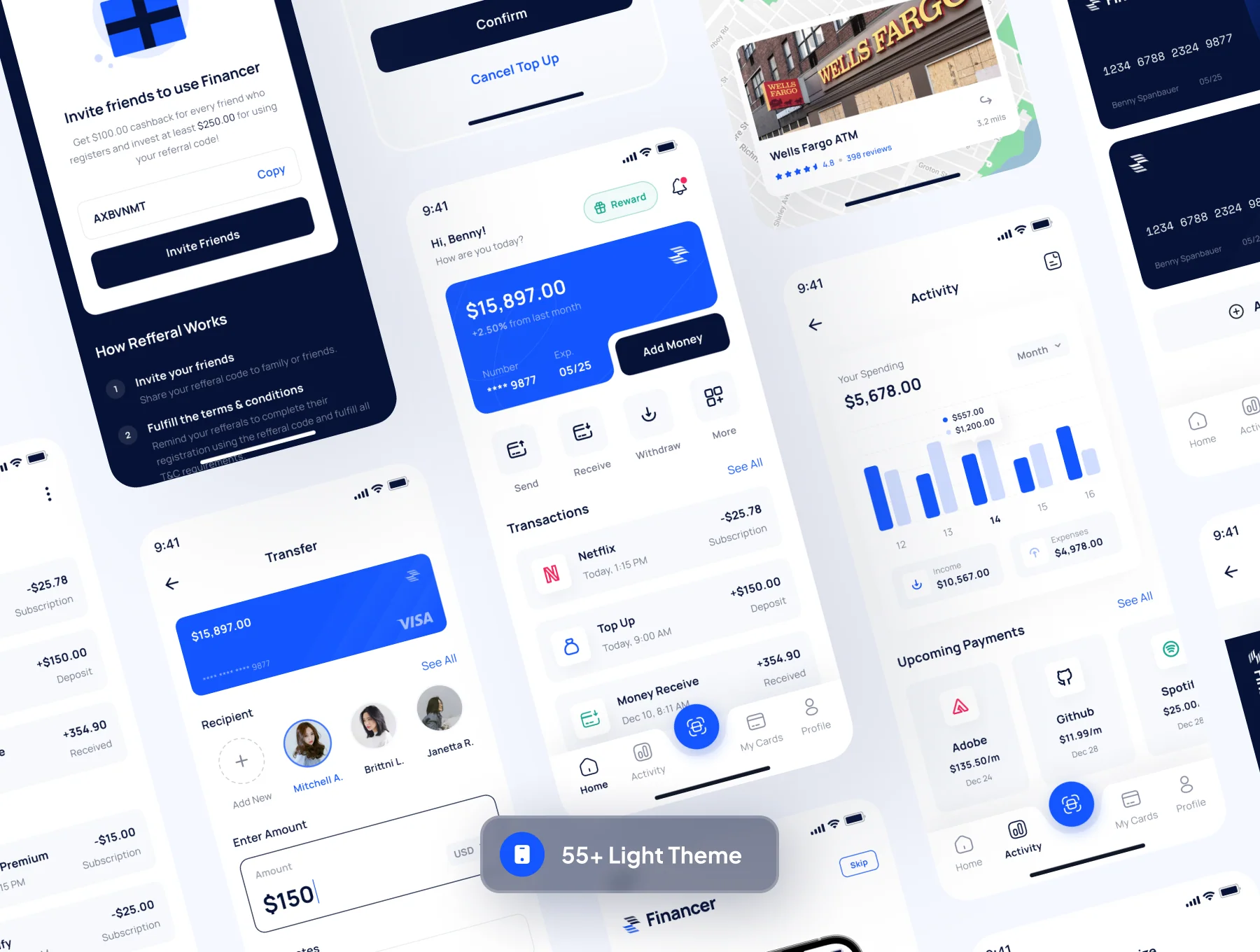 Financer - Financial & Digital Wallet App UI Kit 5