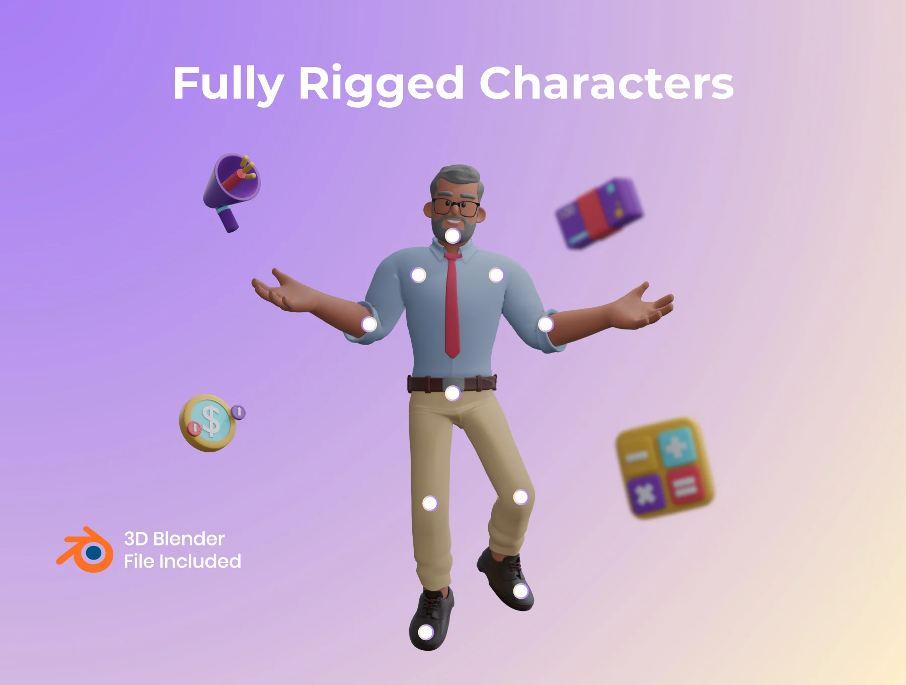 Financial 3D Character Illustration Pack 8