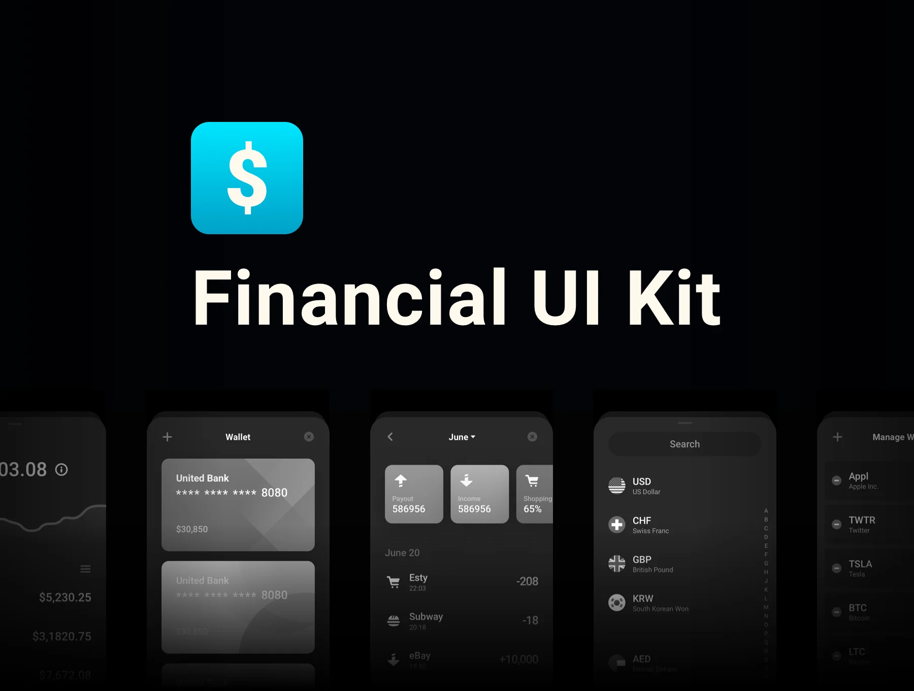Financial UI Kits 3