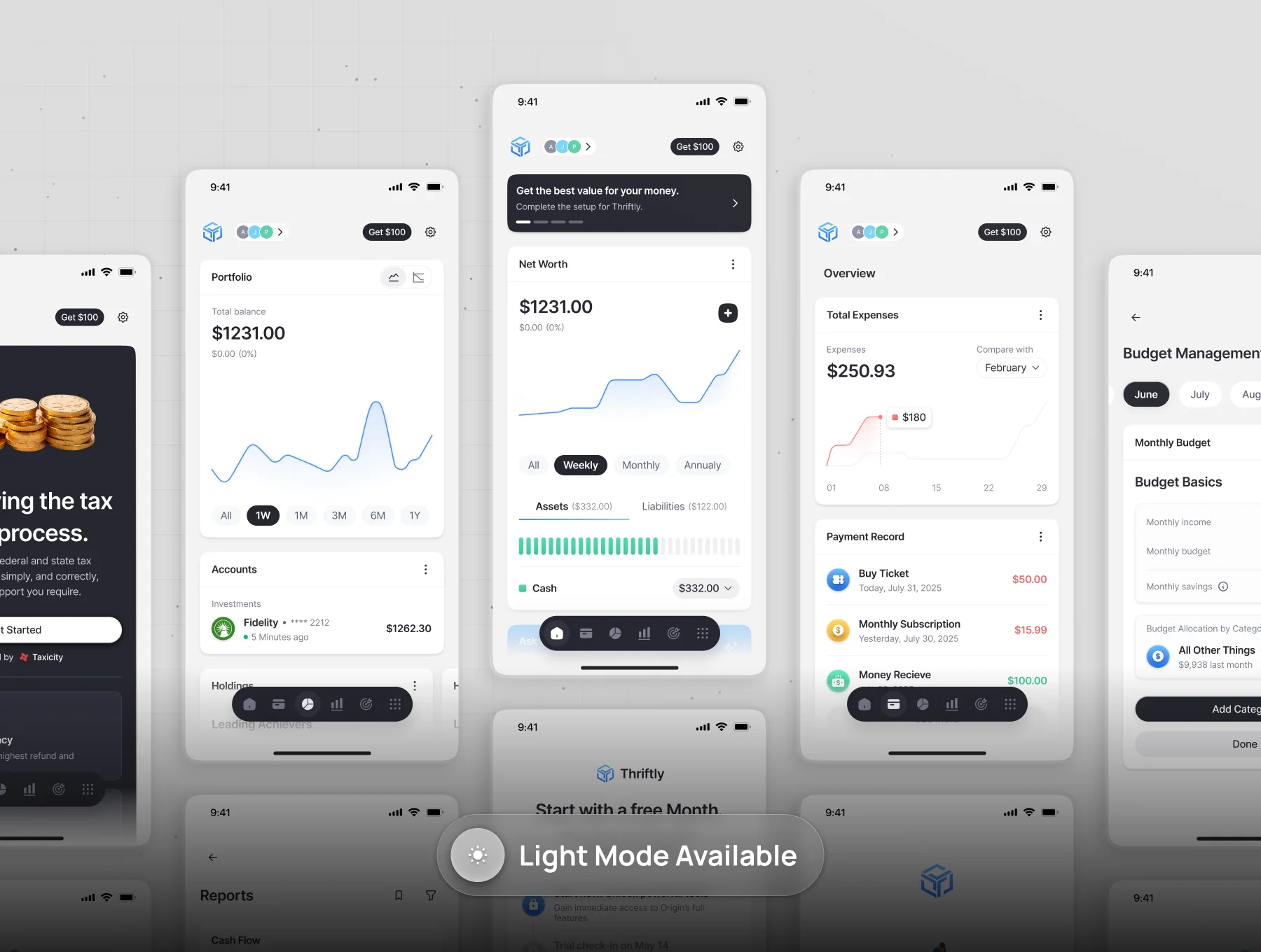 Finance Mobile App UI Kit - Thriftly 6