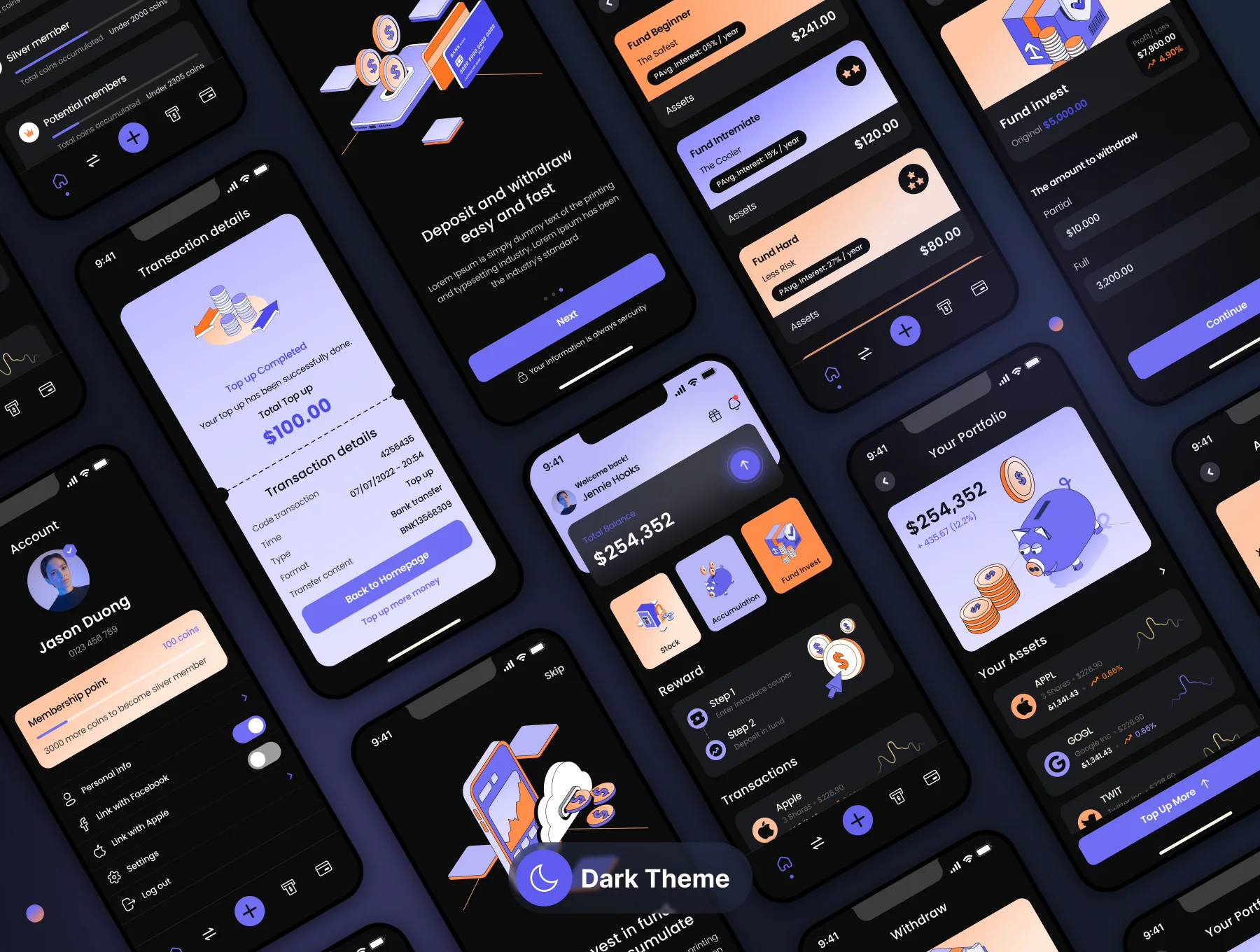 Financial Investment Mobile App UI Kit 2