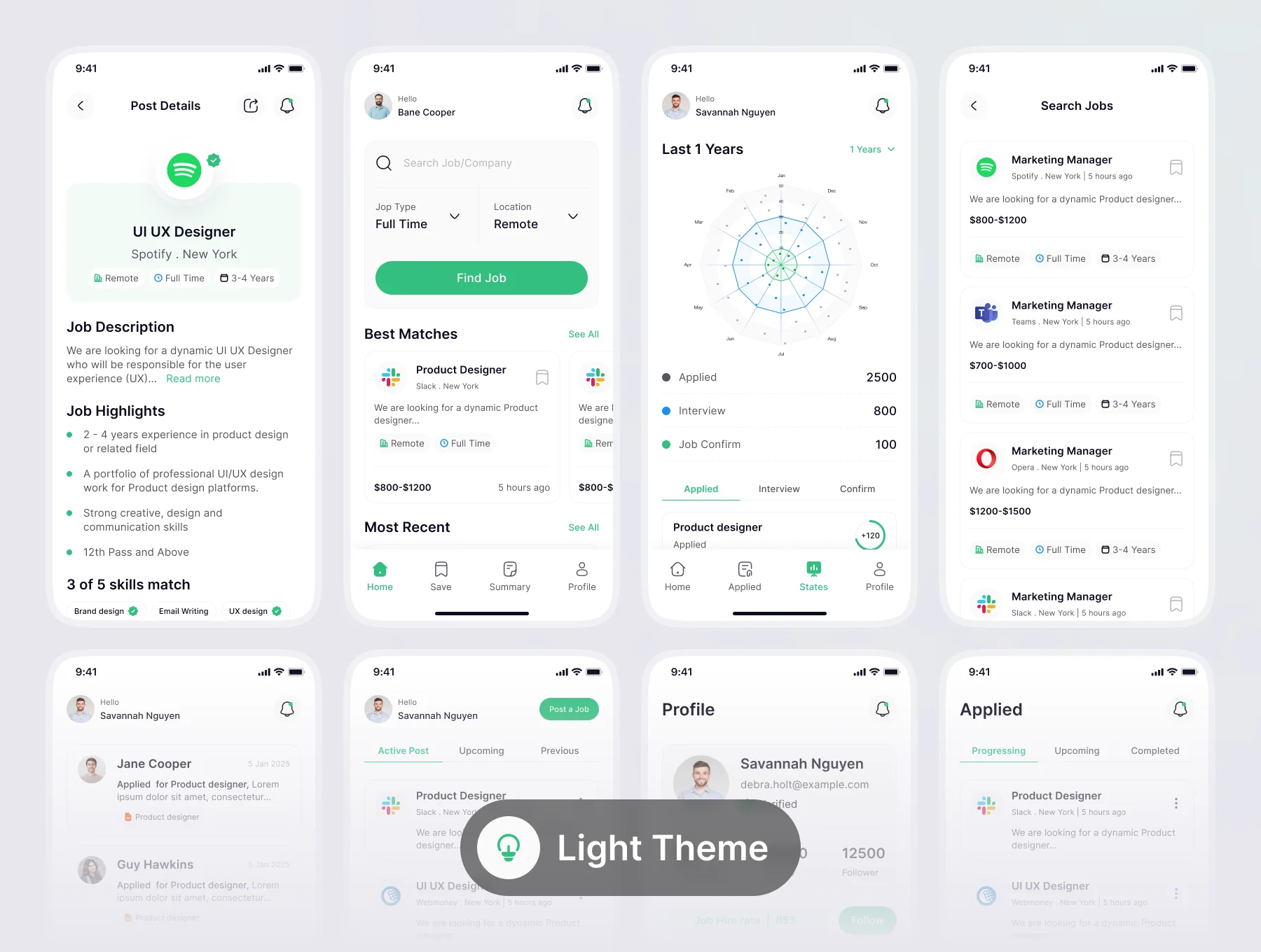 HR & Recruitment  Mobile App UI Kit 3