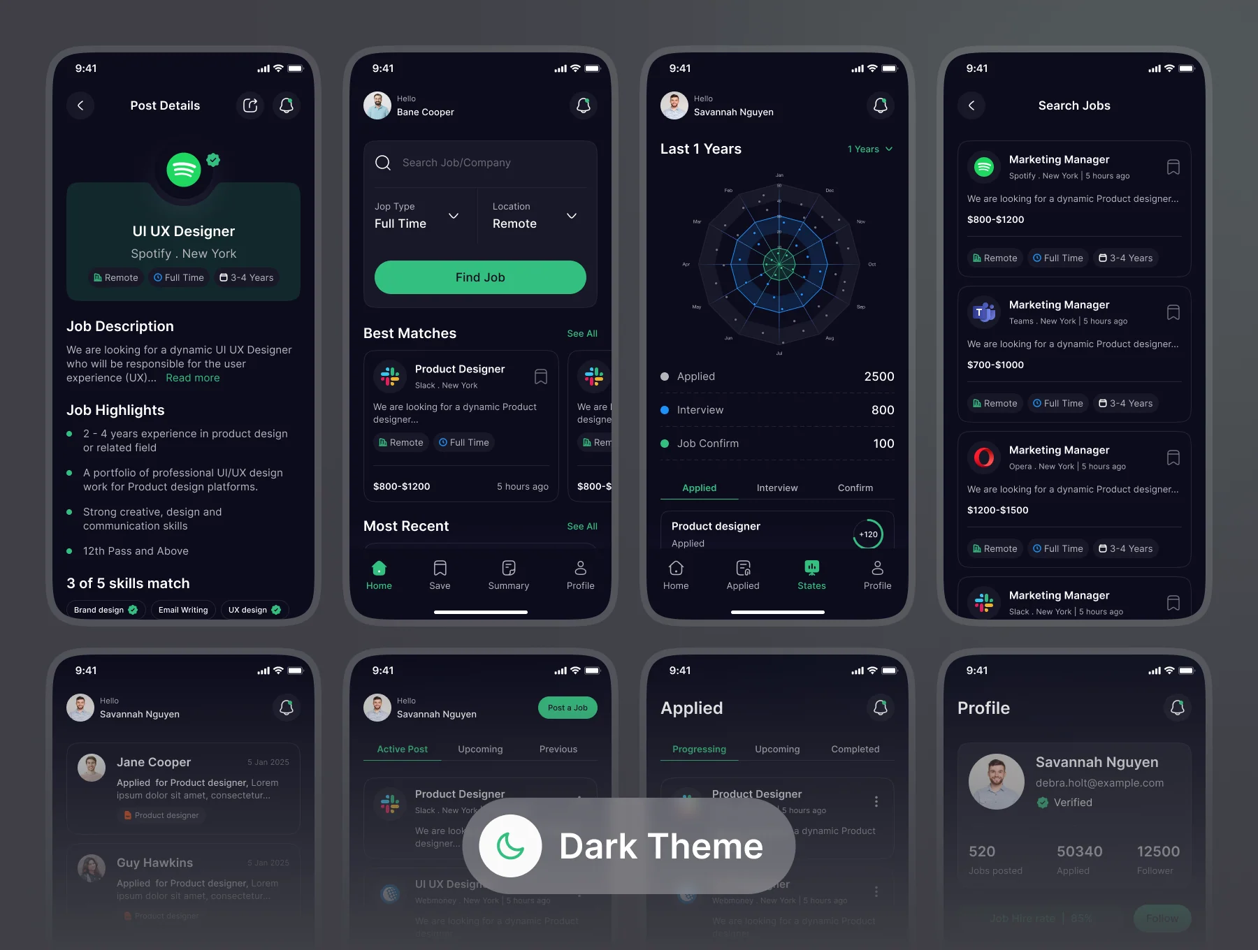 HR & Recruitment  Mobile App UI Kit 4