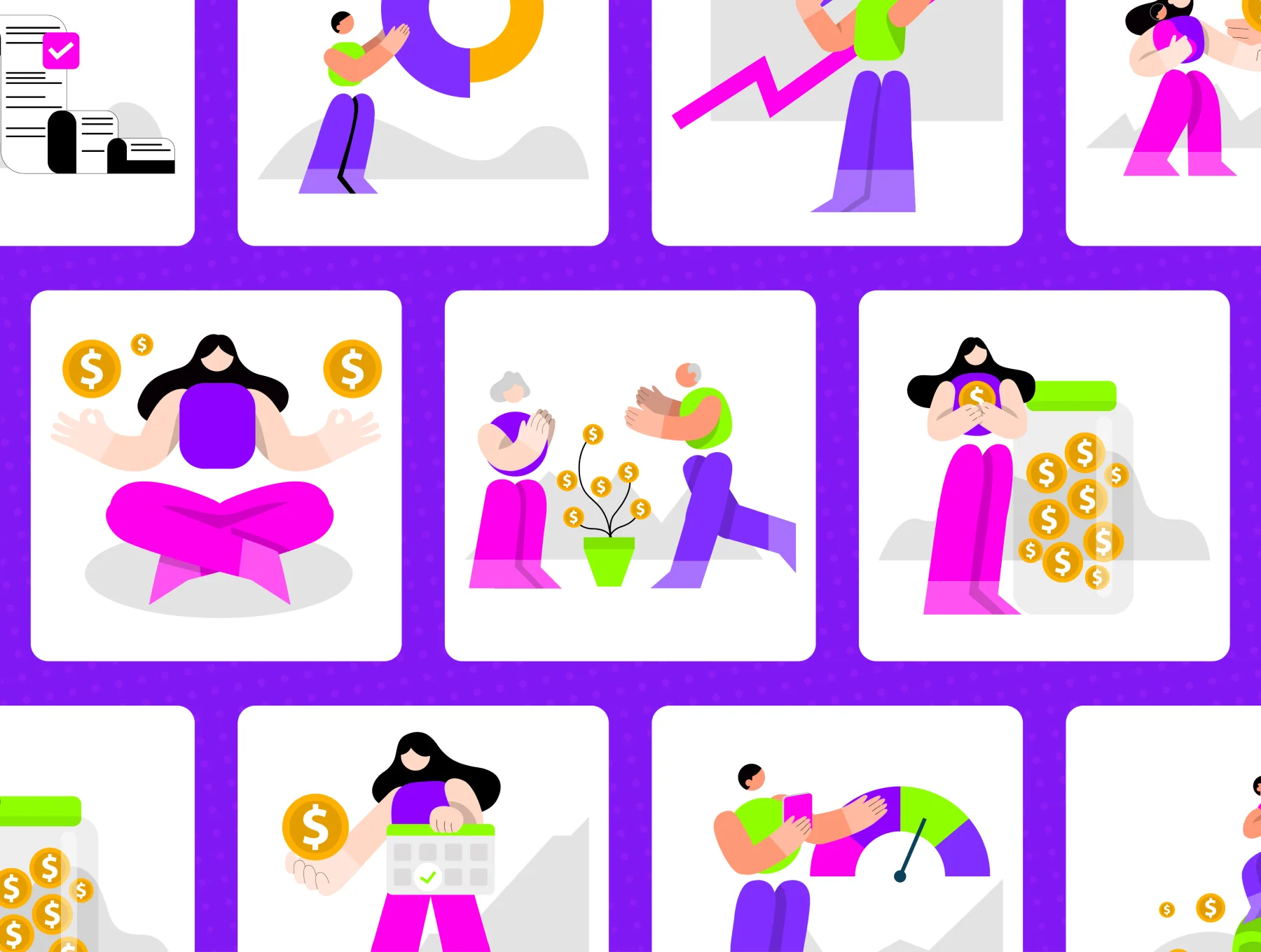 Financial Literacy Illustration Pack 3
