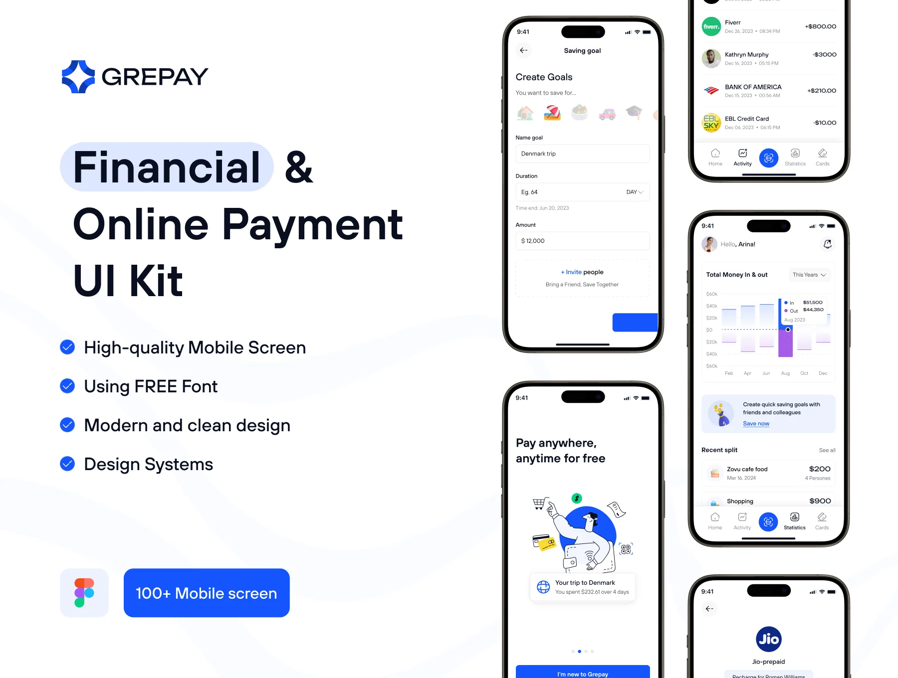 Financial & Online Payment App UI Kit