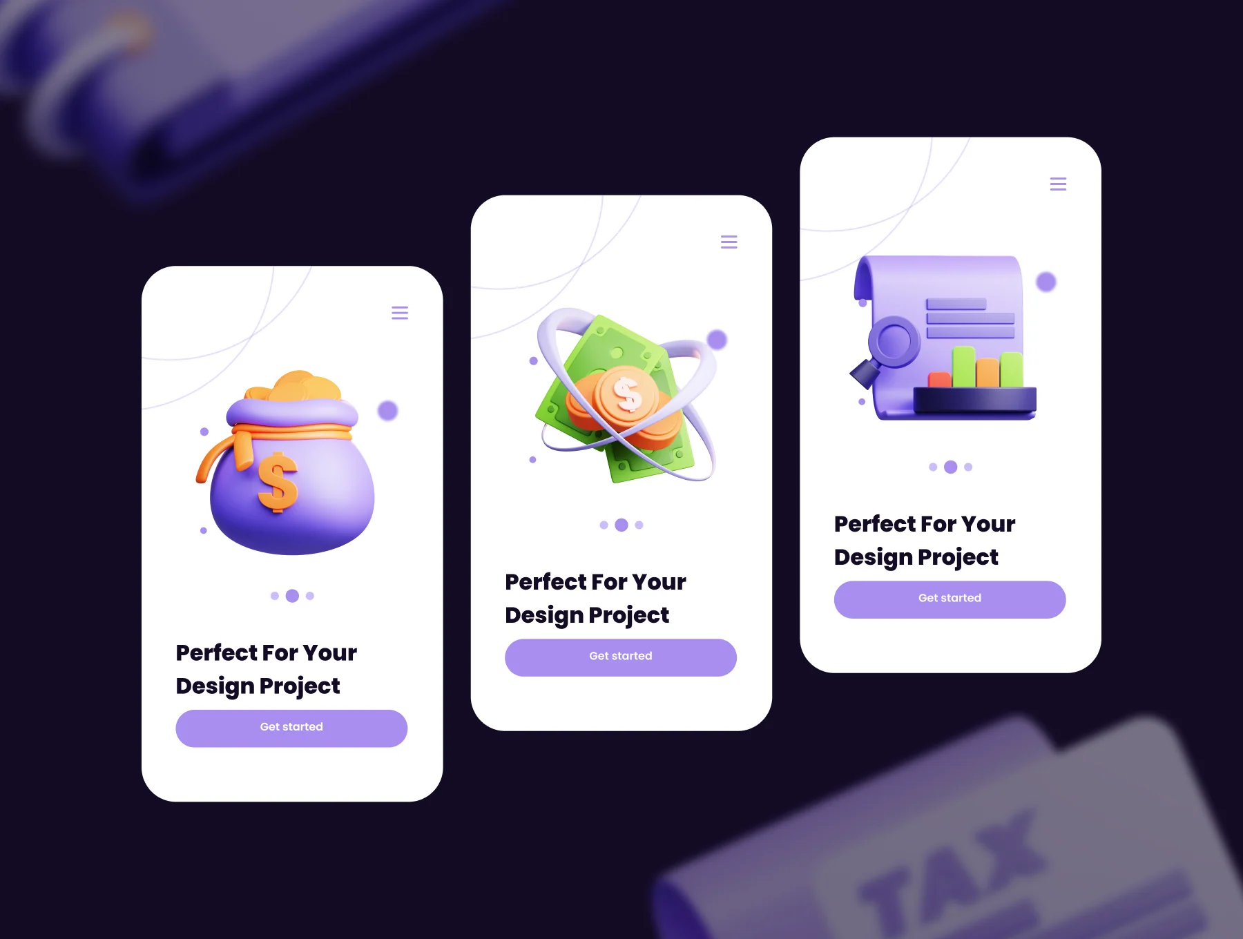 Financial tool 3D Illustrations set 4