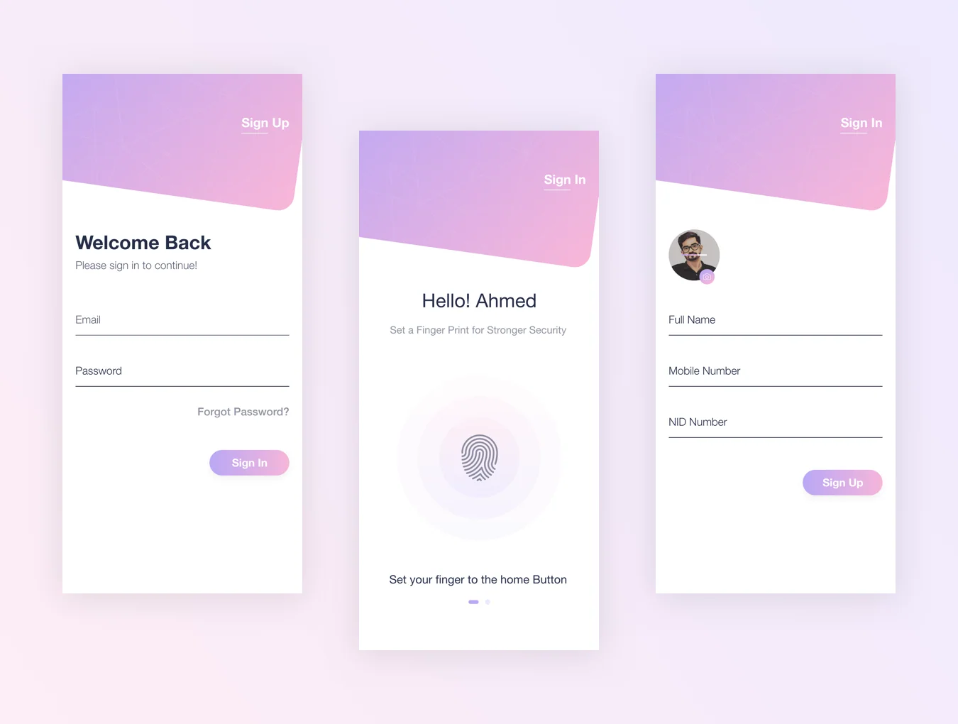 Financial Mobile UI Kit 4