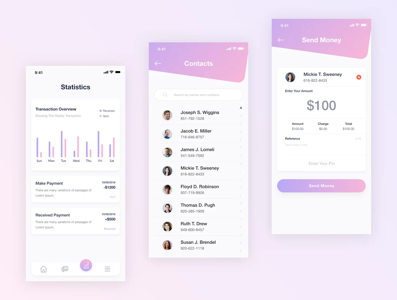 Financial Mobile UI Kit 6