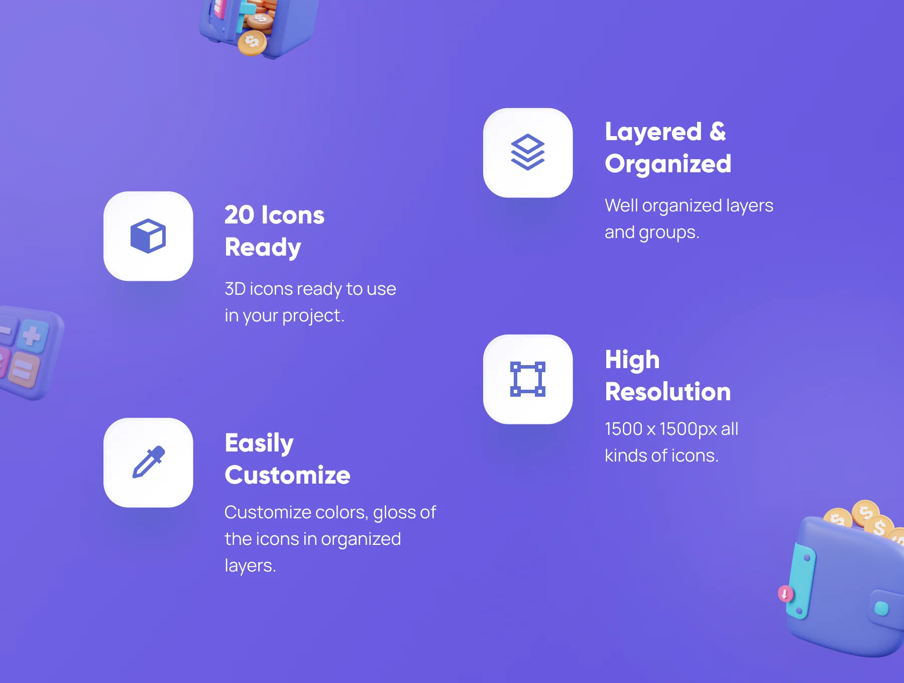 Financially - Financial 3D Icon Set 3