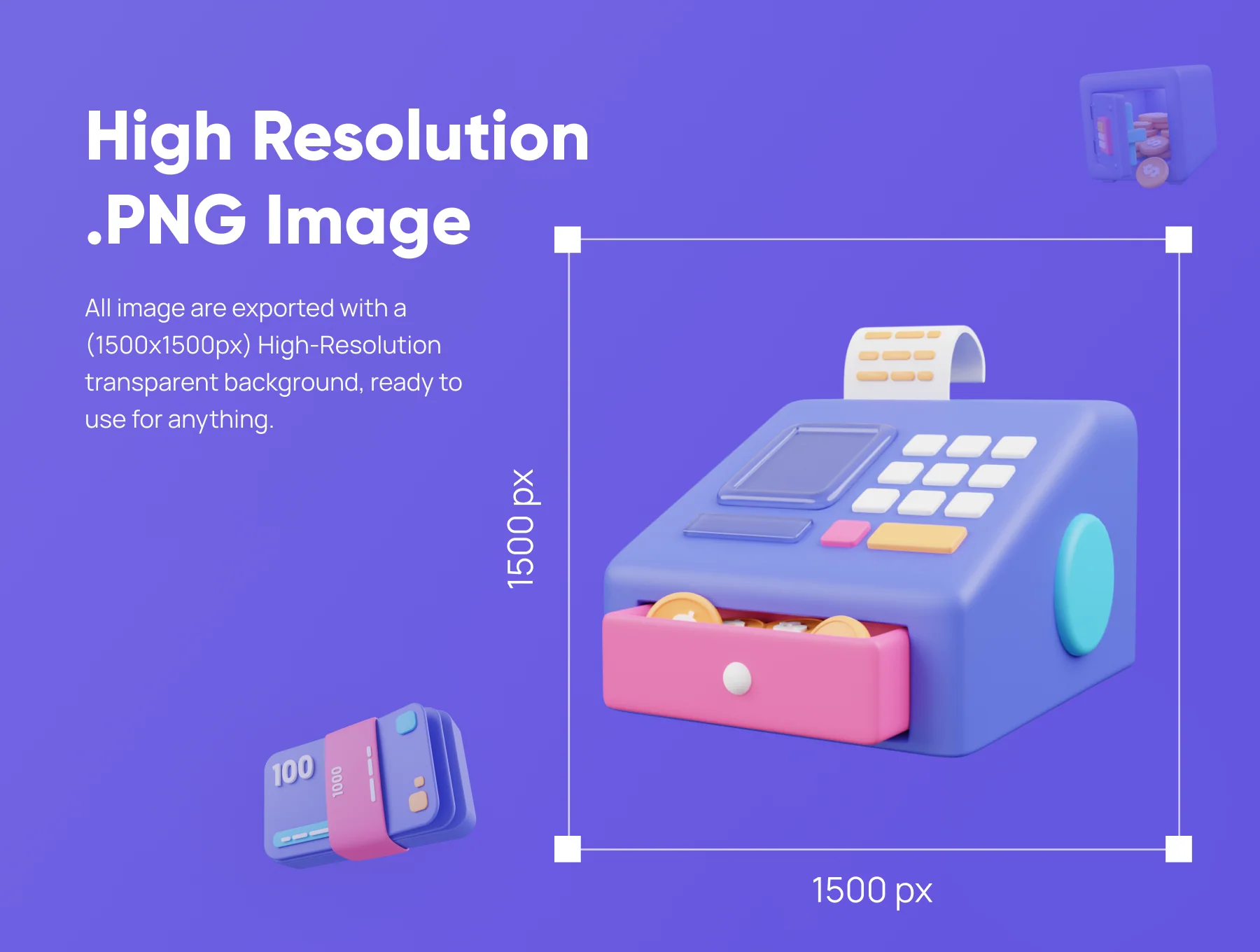Financially - Financial 3D Icon Set 4