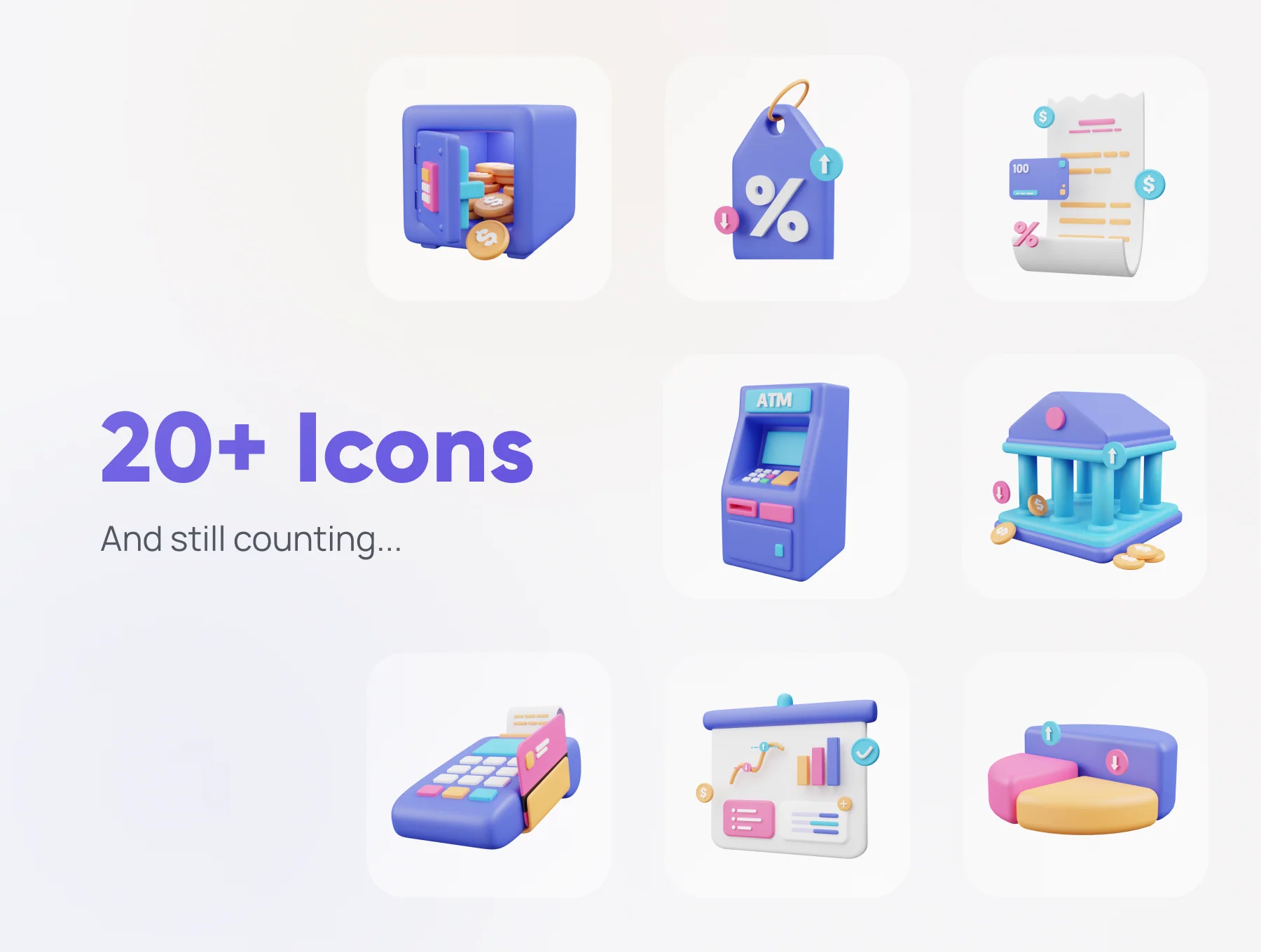 Financially - Financial 3D Icon Set 7