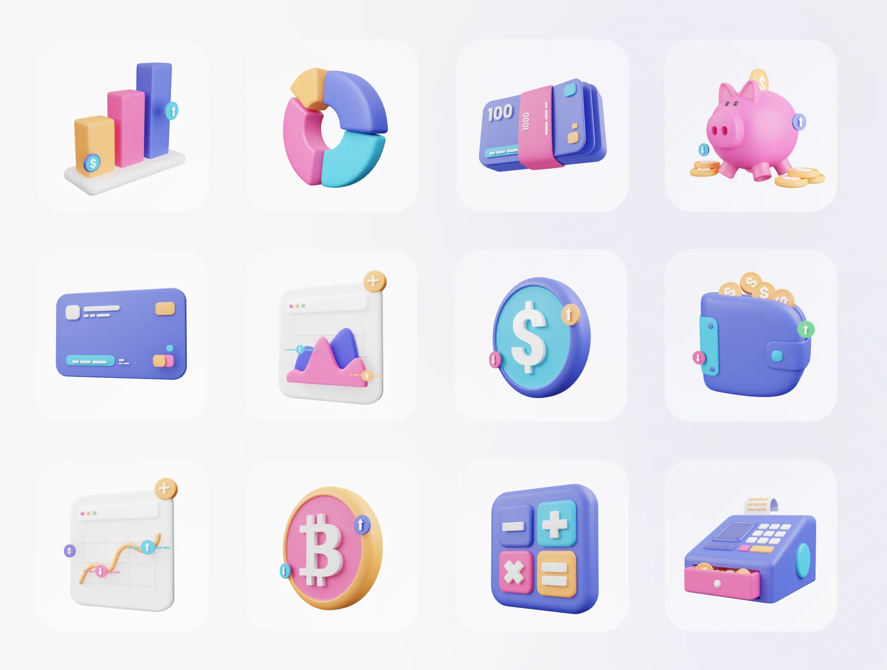 Financially - Financial 3D Icon Set 8