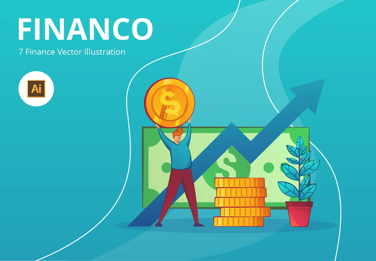 FINANCO - Personal Finance Illustration Kit