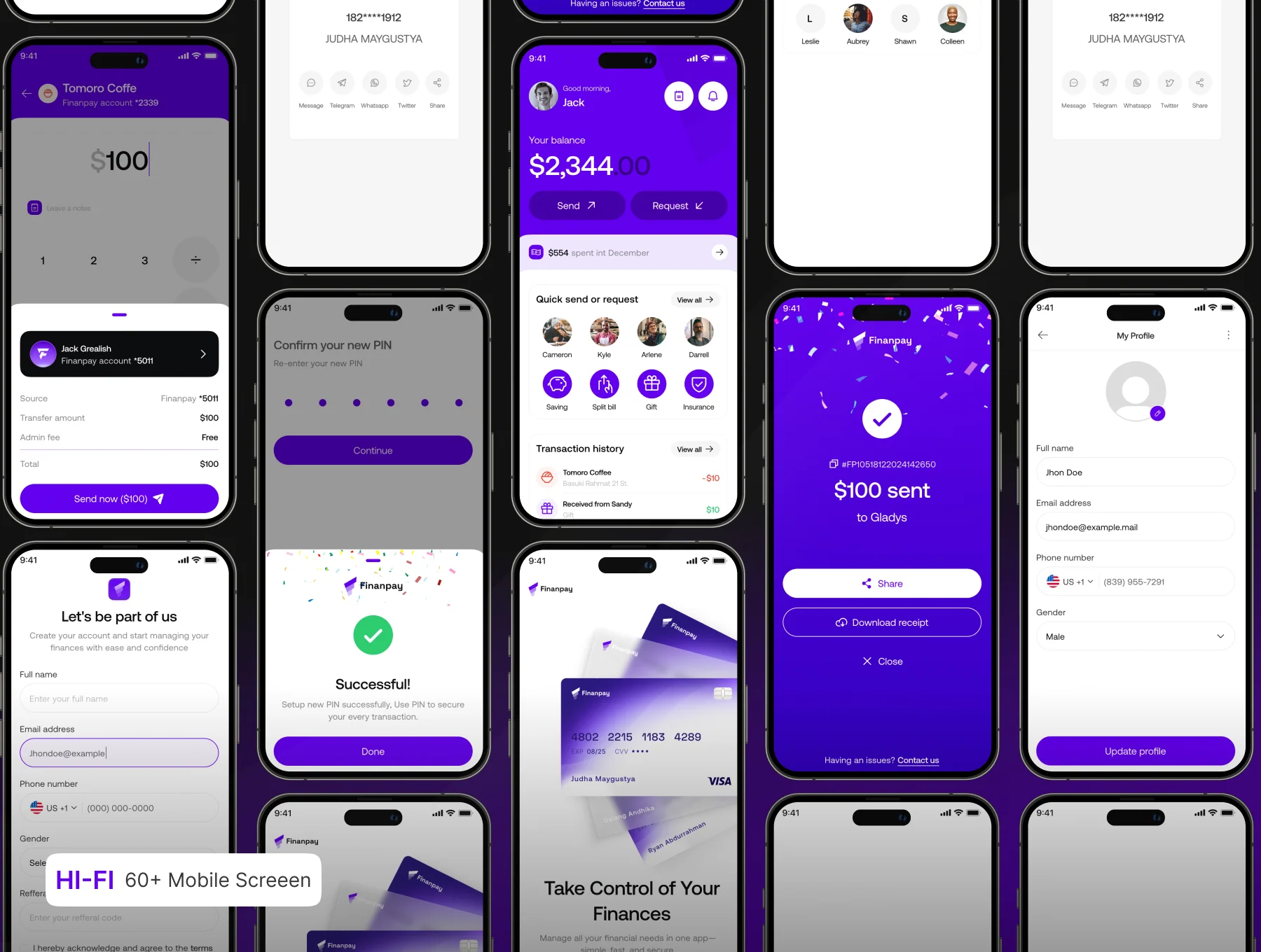Finanpay – Seamless Finance App UI Kit 3