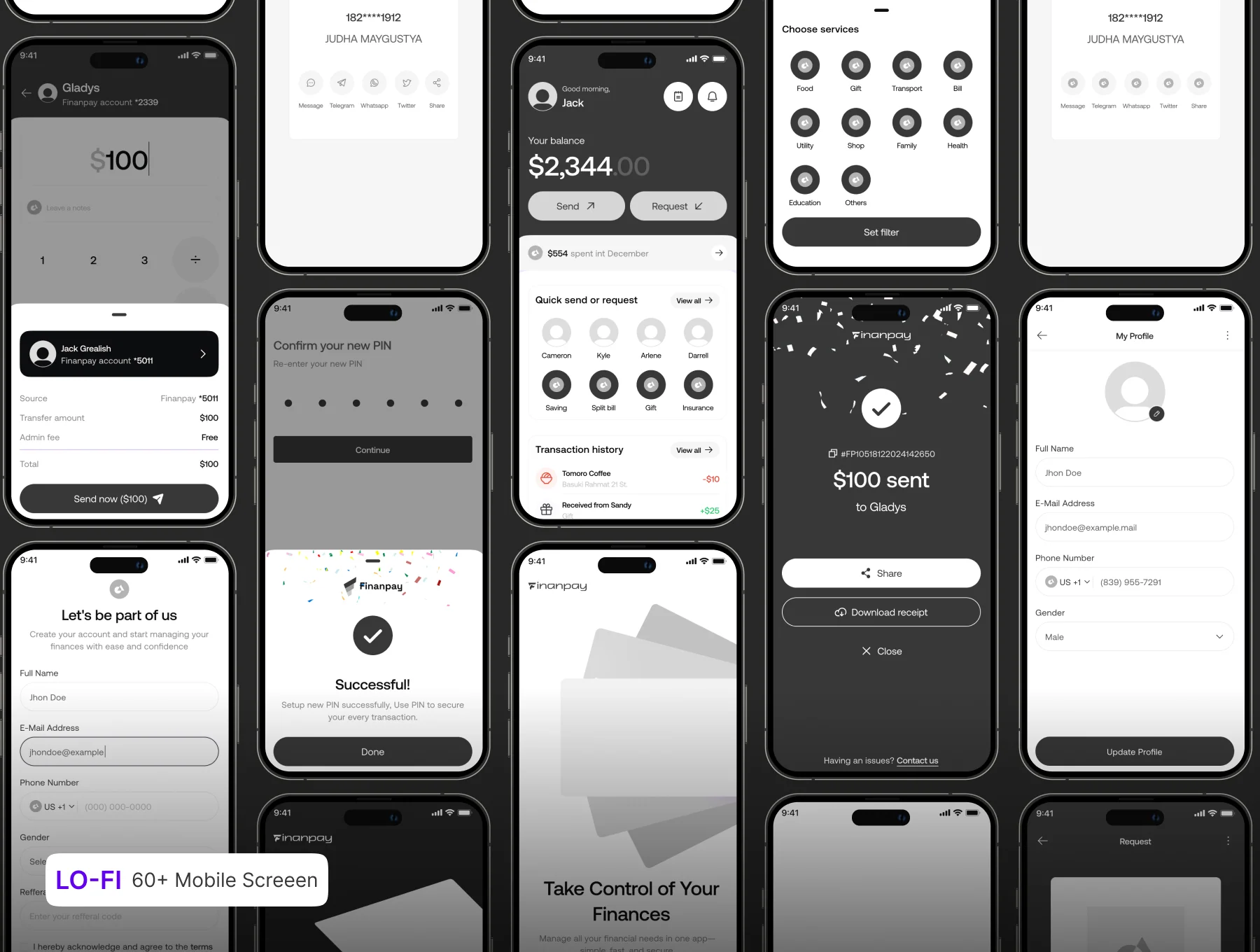 Finanpay – Seamless Finance App UI Kit 4