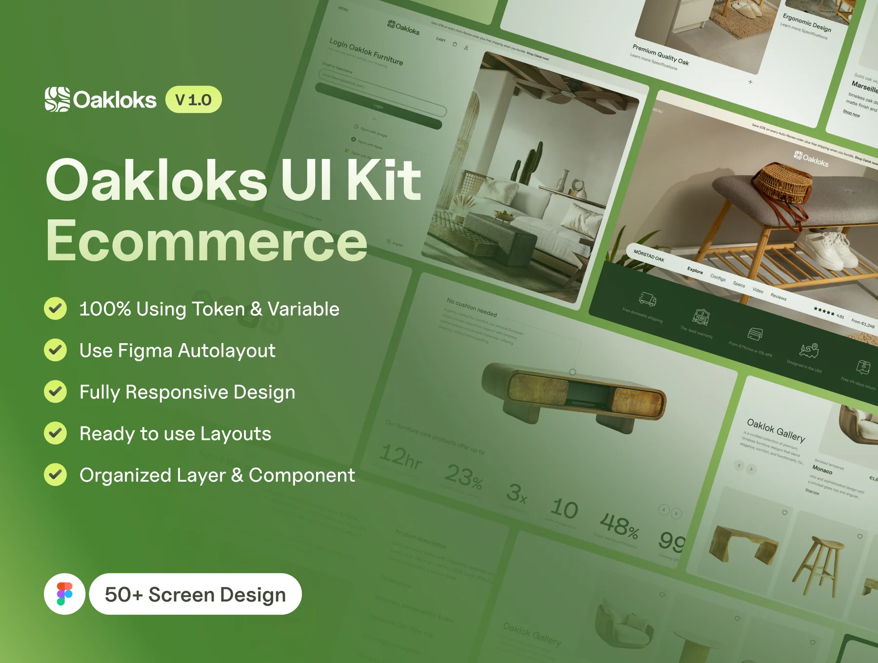 Oaklok’s - Ecommerce - Website UI Kit by Emura Studio