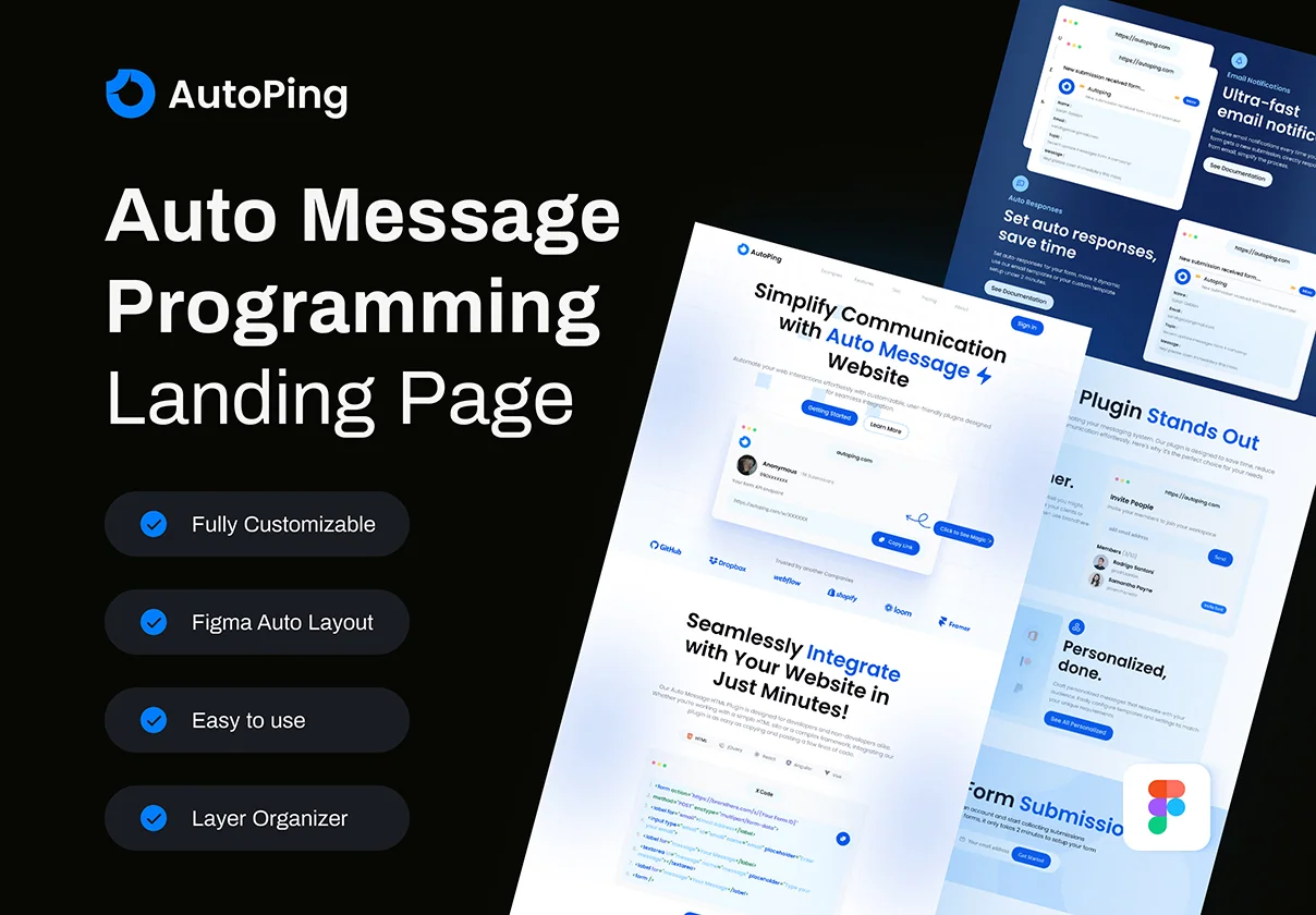 AutoPing - Auto Message Programming Landing Page