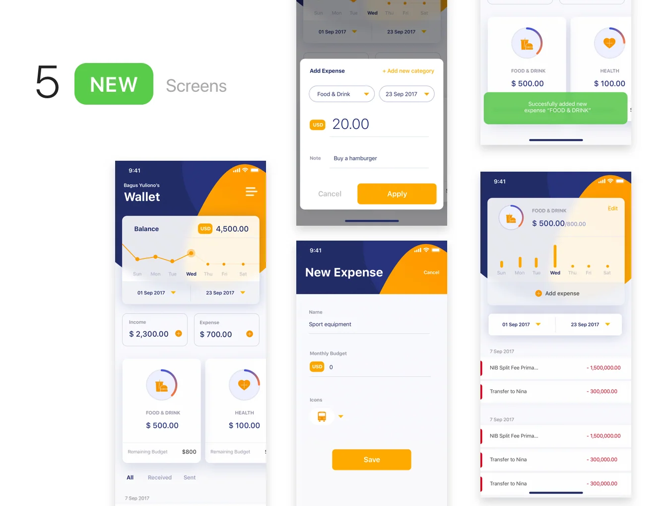 Finansi iOS UI Kit
