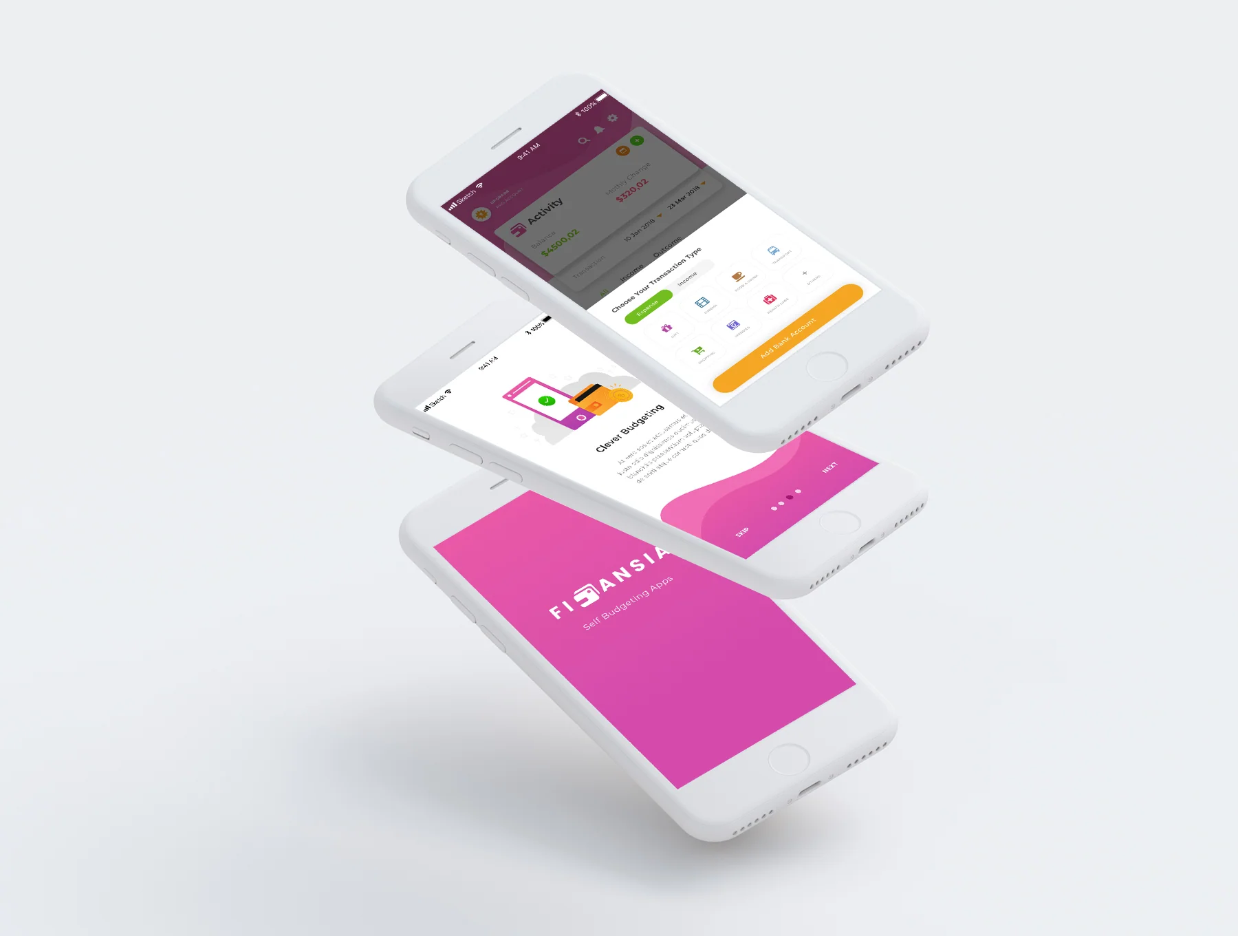 Finansia Personal Budgeting UI Kit 3
