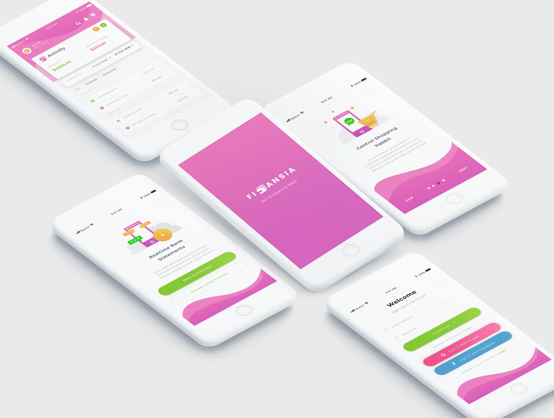 Finansia Personal Budgeting UI Kit 4
