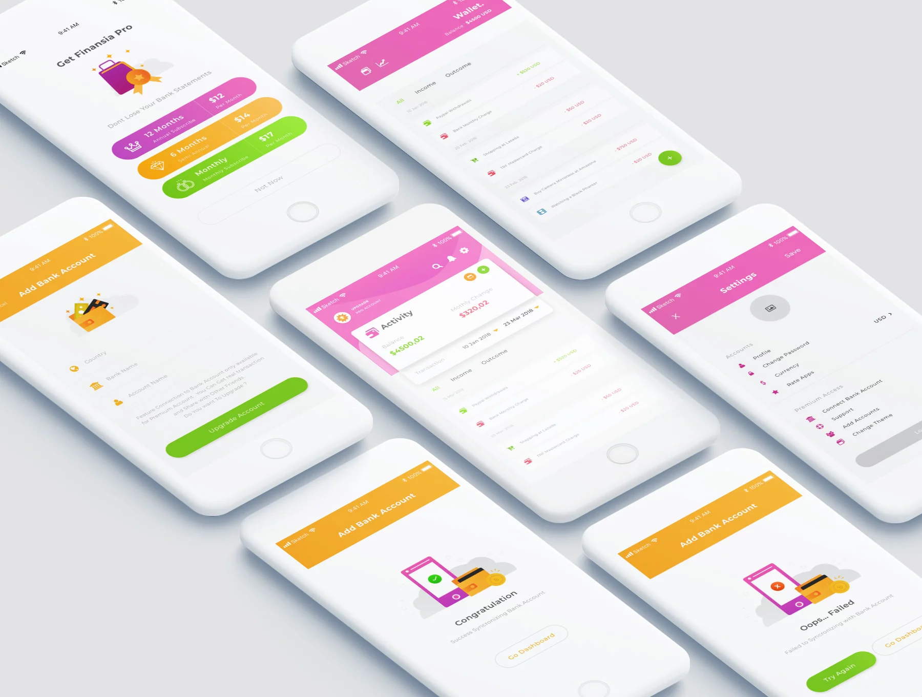 Finansia Personal Budgeting UI Kit 6