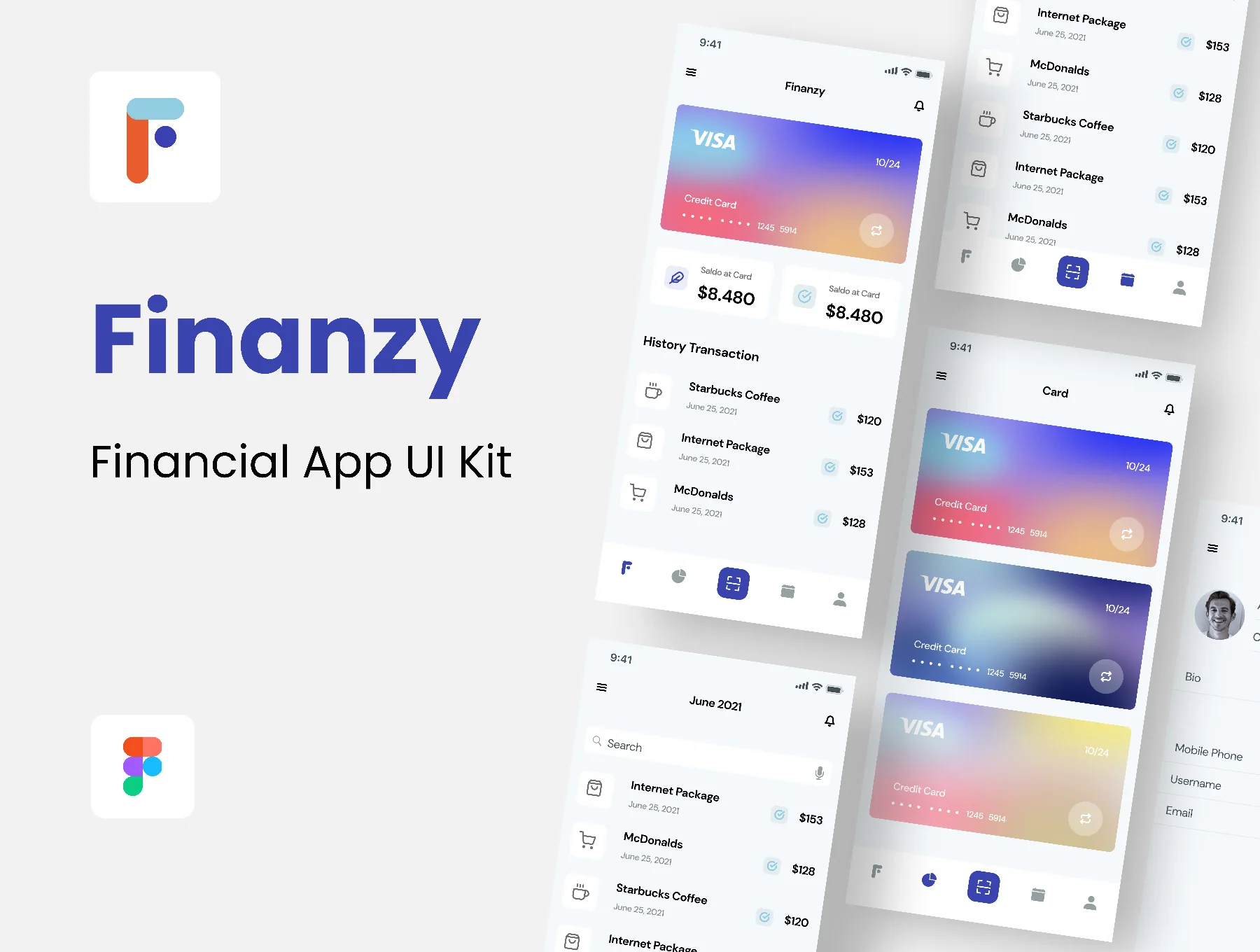 Finanzy - Financial App UI Kit